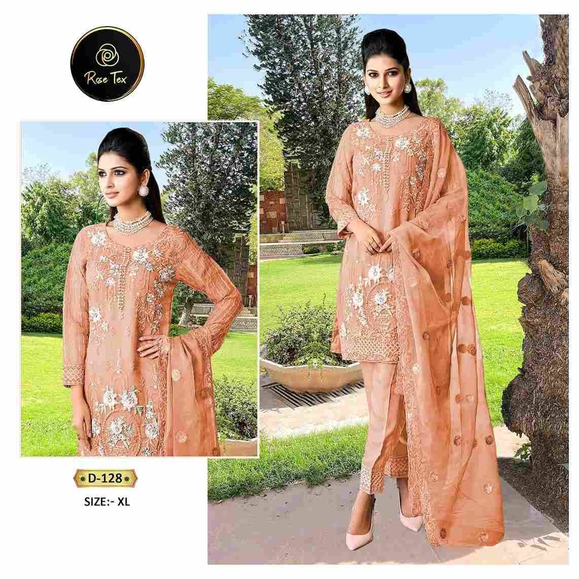 Rose Tex 128 Colours By Rose Tex Beautiful Stylish Pakistani Suits Fancy Colorful Casual Wear & Ethnic Wear & Ready To Wear Pure Organza Dresses At Wholesale Price