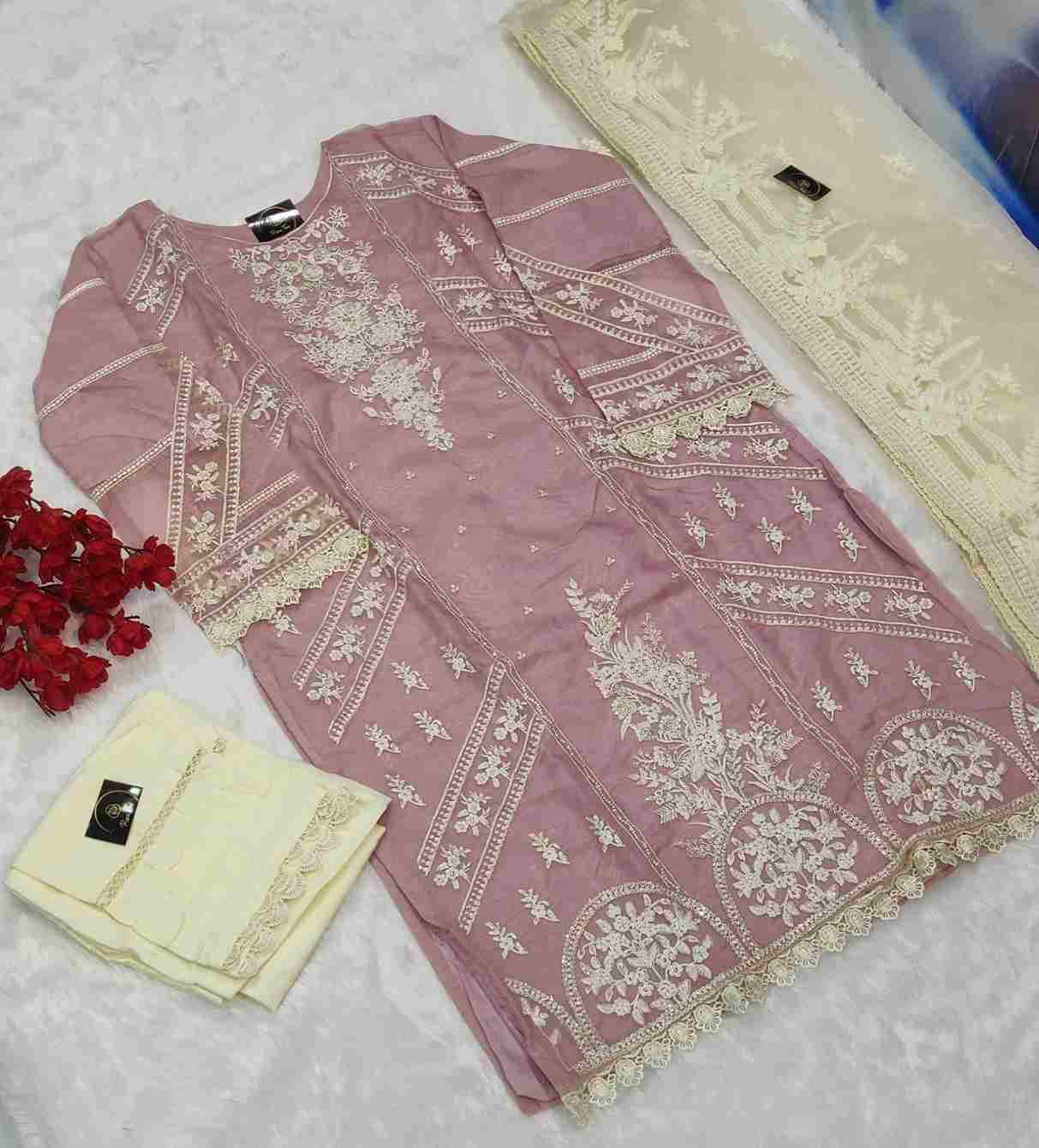 Rose Tex 129 Colours By Rose Tex 128-B To 129-E Series Beautiful Stylish Pakistani Suits Fancy Colorful Casual Wear & Ethnic Wear & Ready To Wear Pure Organza Dresses At Wholesale Price
