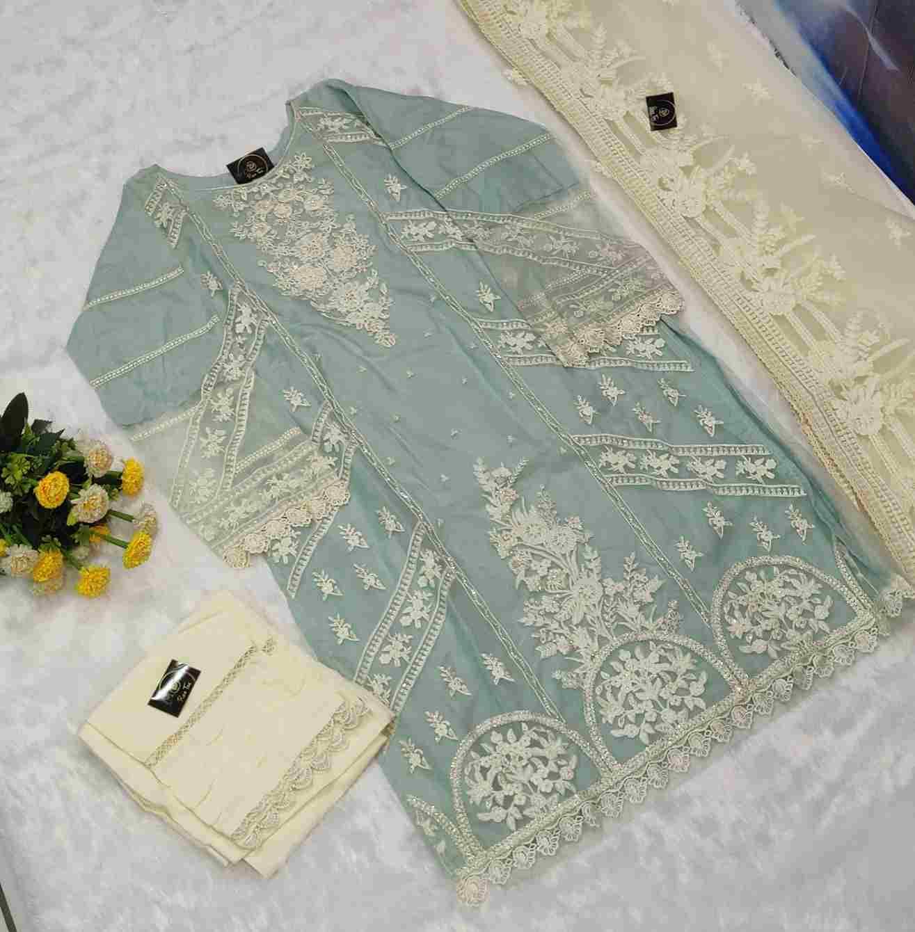 Rose Tex 129 Colours By Rose Tex 128-B To 129-E Series Beautiful Stylish Pakistani Suits Fancy Colorful Casual Wear & Ethnic Wear & Ready To Wear Pure Organza Dresses At Wholesale Price