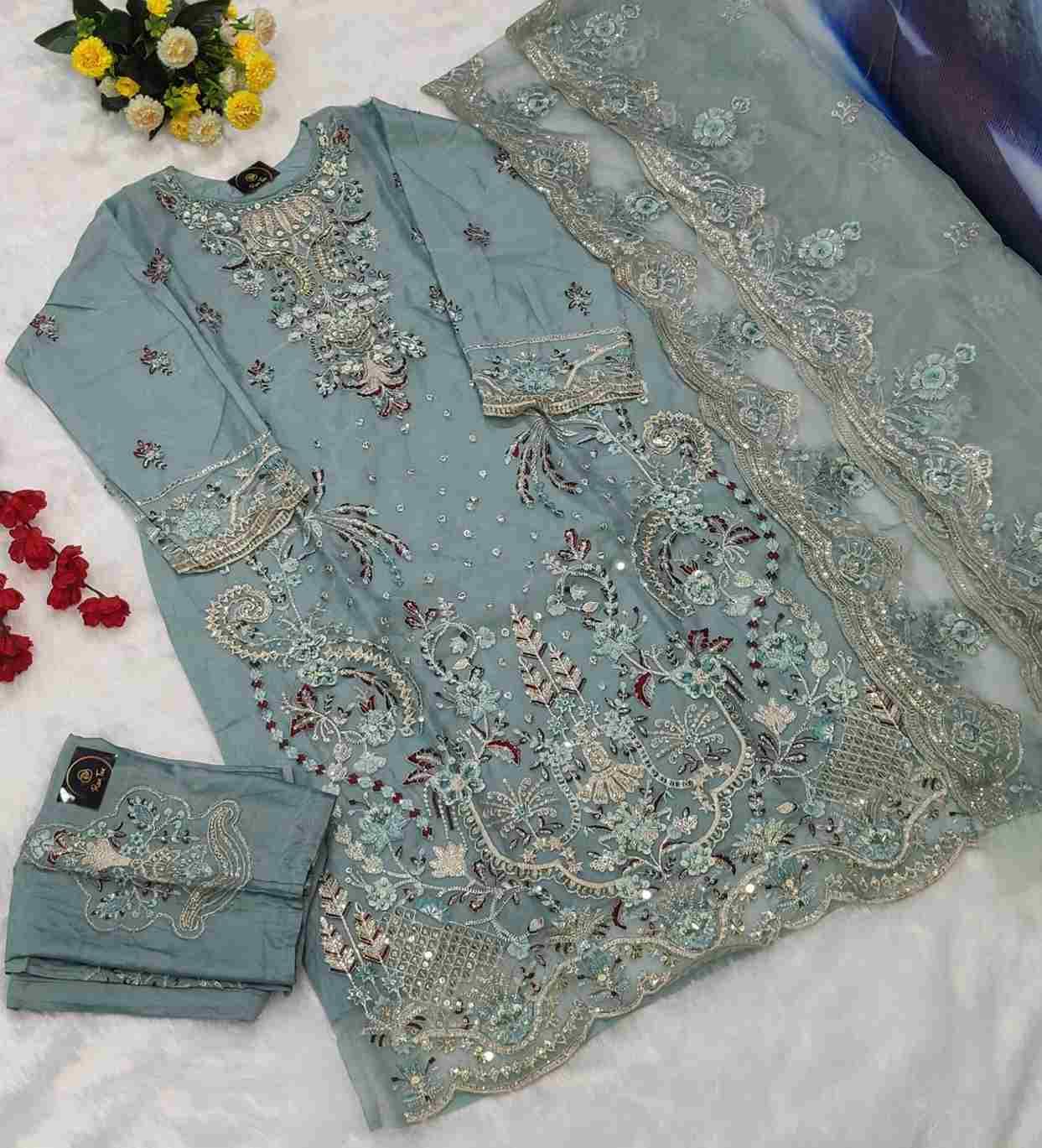 Rose Tex 138 Colours By Rose Tex 138-A To 138-D Series Beautiful Stylish Pakistani Suits Fancy Colorful Casual Wear & Ethnic Wear & Ready To Wear Pure Organza Dresses At Wholesale Price