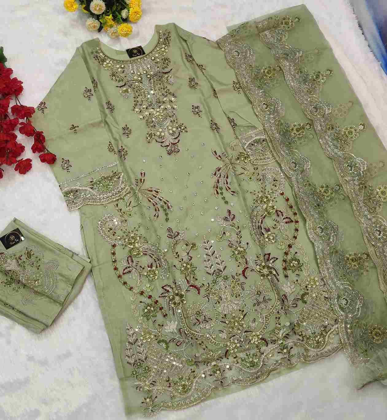 Rose Tex 138 Colours By Rose Tex 138-A To 138-D Series Beautiful Stylish Pakistani Suits Fancy Colorful Casual Wear & Ethnic Wear & Ready To Wear Pure Organza Dresses At Wholesale Price