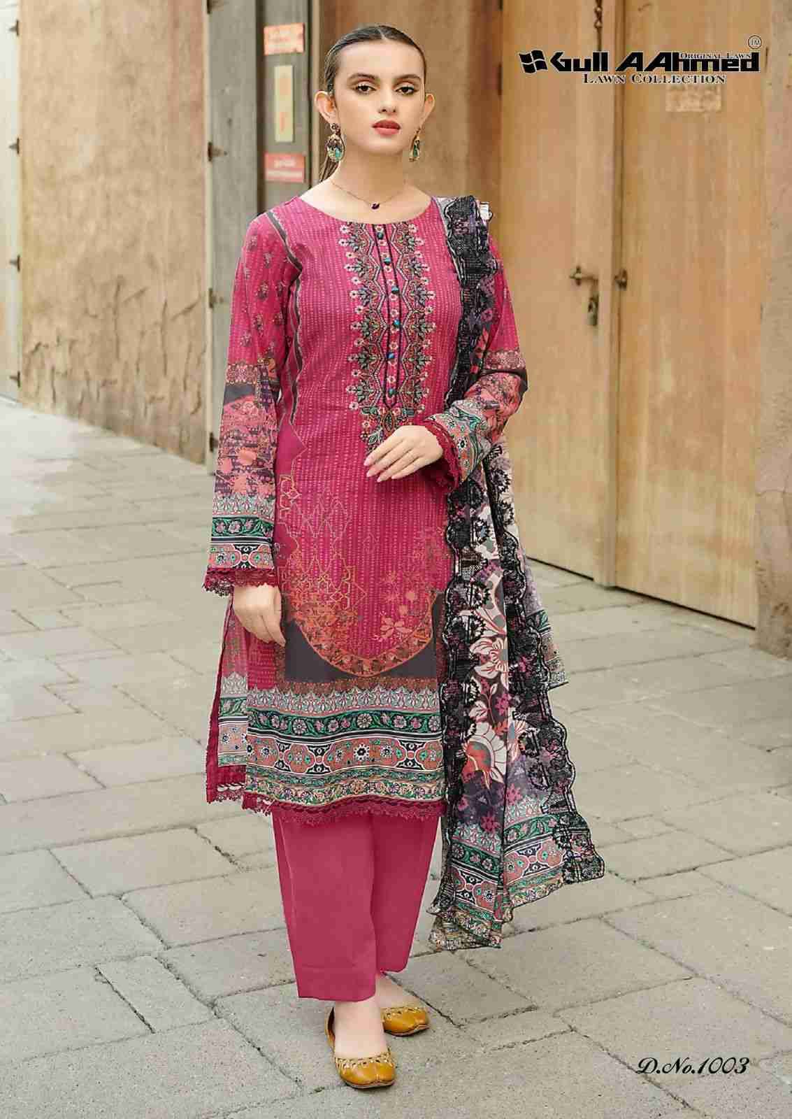 Al-Zahra By Gull Aahmed 1001 To 1006 Series Beautiful Festive Suits Stylish Fancy Colorful Casual Wear & Ethnic Wear Pure Lawn Embroidered Dresses At Wholesale Price