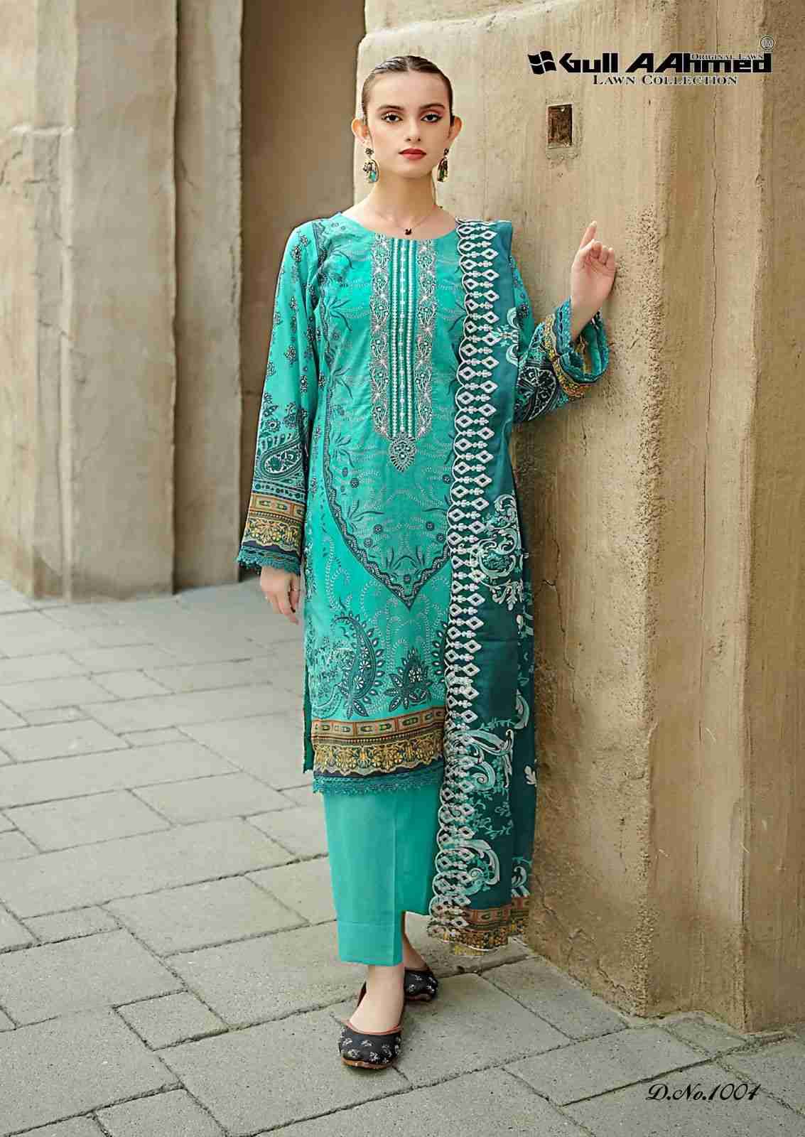 Al-Zahra By Gull Aahmed 1001 To 1006 Series Beautiful Festive Suits Stylish Fancy Colorful Casual Wear & Ethnic Wear Pure Lawn Embroidered Dresses At Wholesale Price