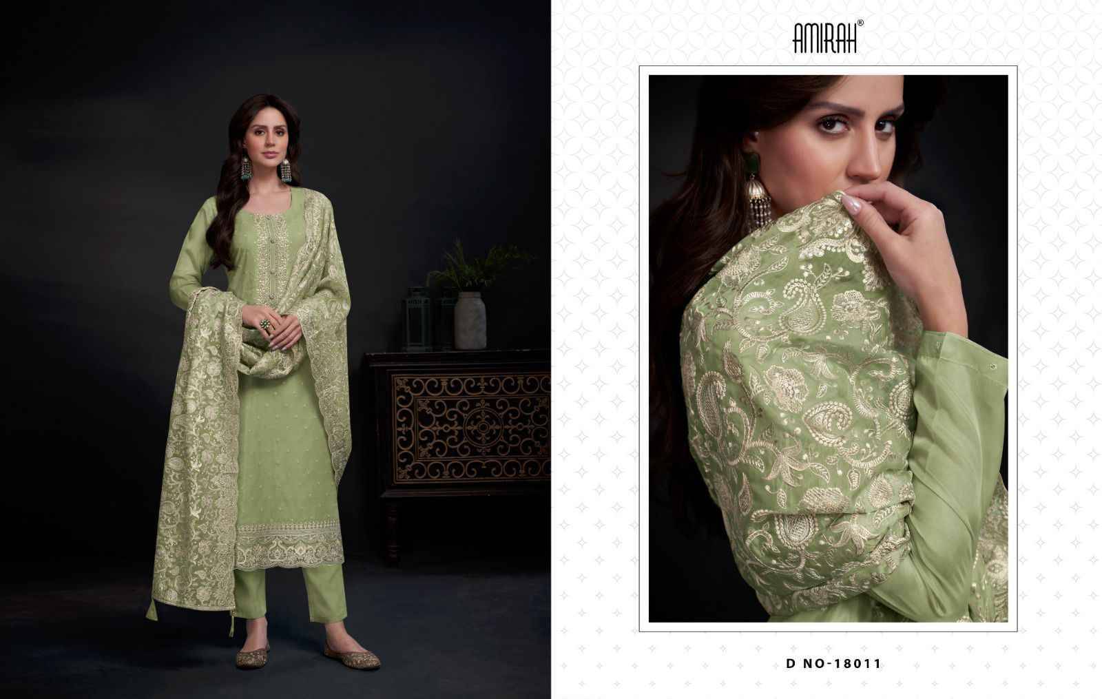 Ayra By Amirah 18011 To 18015 Series Beautiful Stylish Festive Suits Fancy Colorful Casual Wear & Ethnic Wear & Ready To Wear Organza Dresses At Wholesale Price