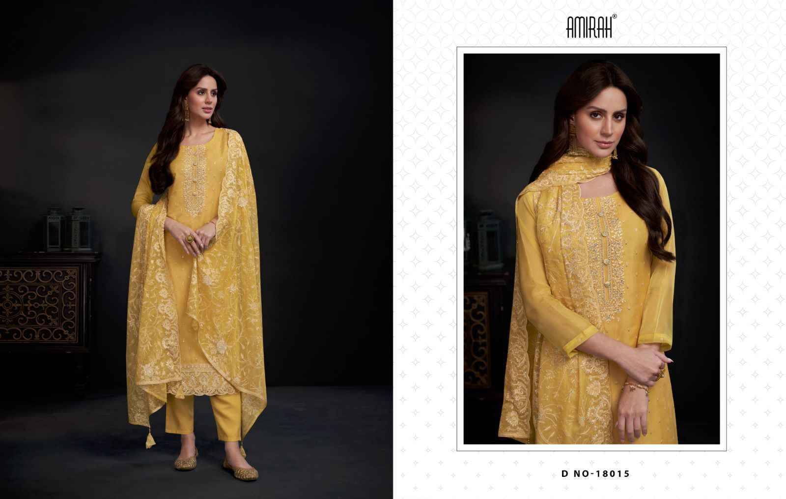 Ayra By Amirah 18011 To 18015 Series Beautiful Stylish Festive Suits Fancy Colorful Casual Wear & Ethnic Wear & Ready To Wear Organza Dresses At Wholesale Price