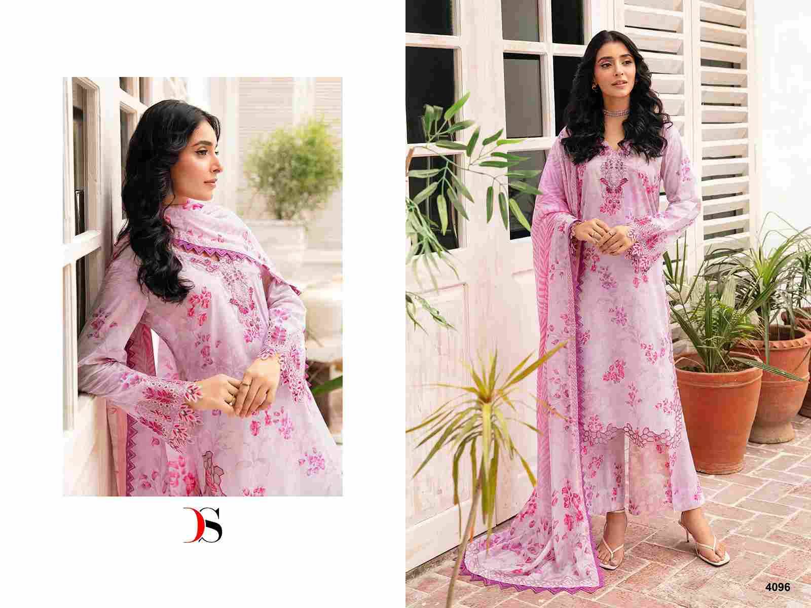 Ramsha Rangrez Luxury Lawn-24 By Deepsy Suits 4091 To 4097 Series Designer Pakistani Suits Beautiful Stylish Fancy Colorful Party Wear & Occasional Wear Pure Cotton Dresses At Wholesale Price