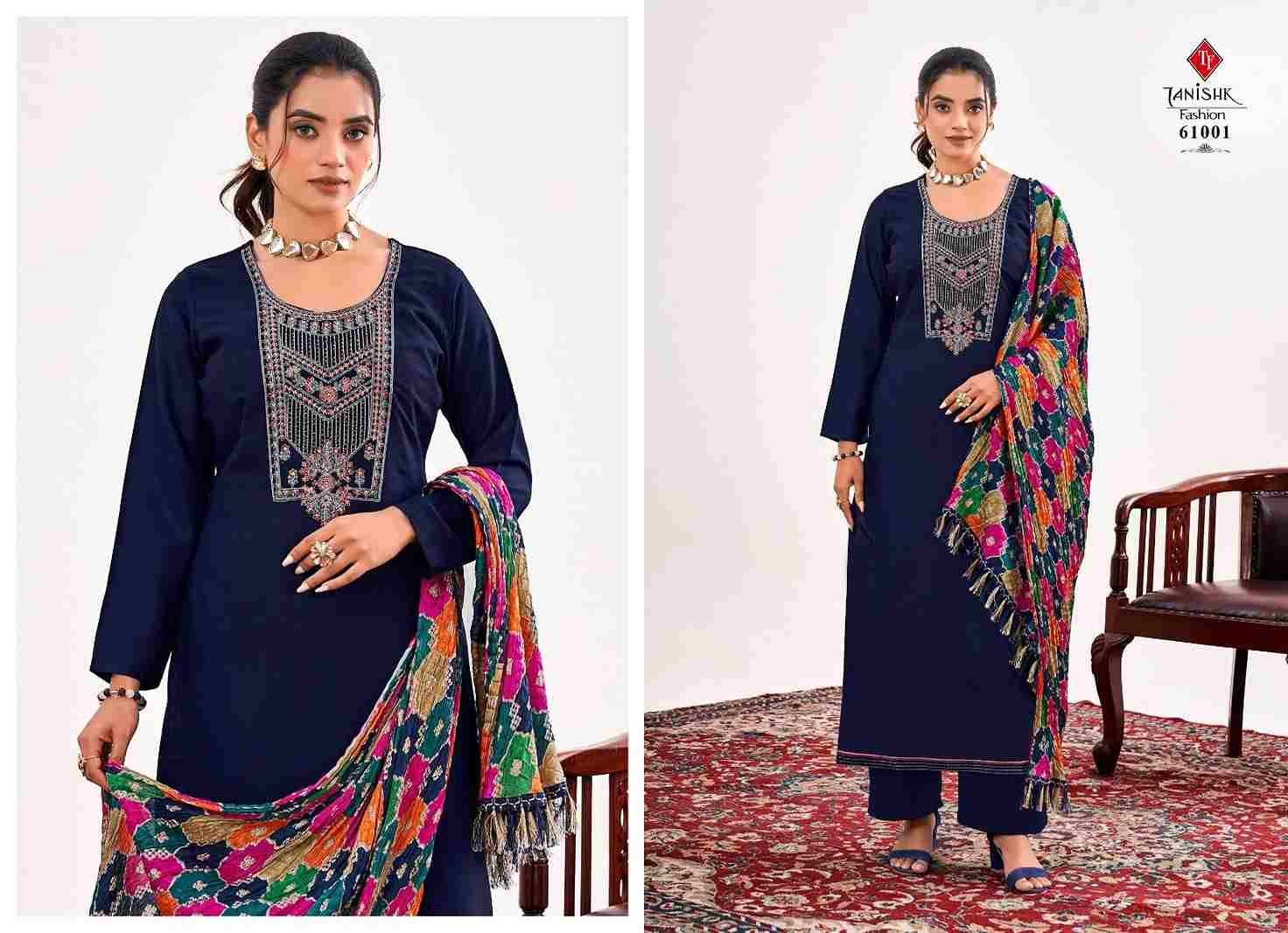 Nihar By Tanishk Fashion 61001 To 61008 Series Beautiful Festive Suits Colorful Stylish Fancy Casual Wear & Ethnic Wear Rayon Slub Print Dresses At Wholesale Price