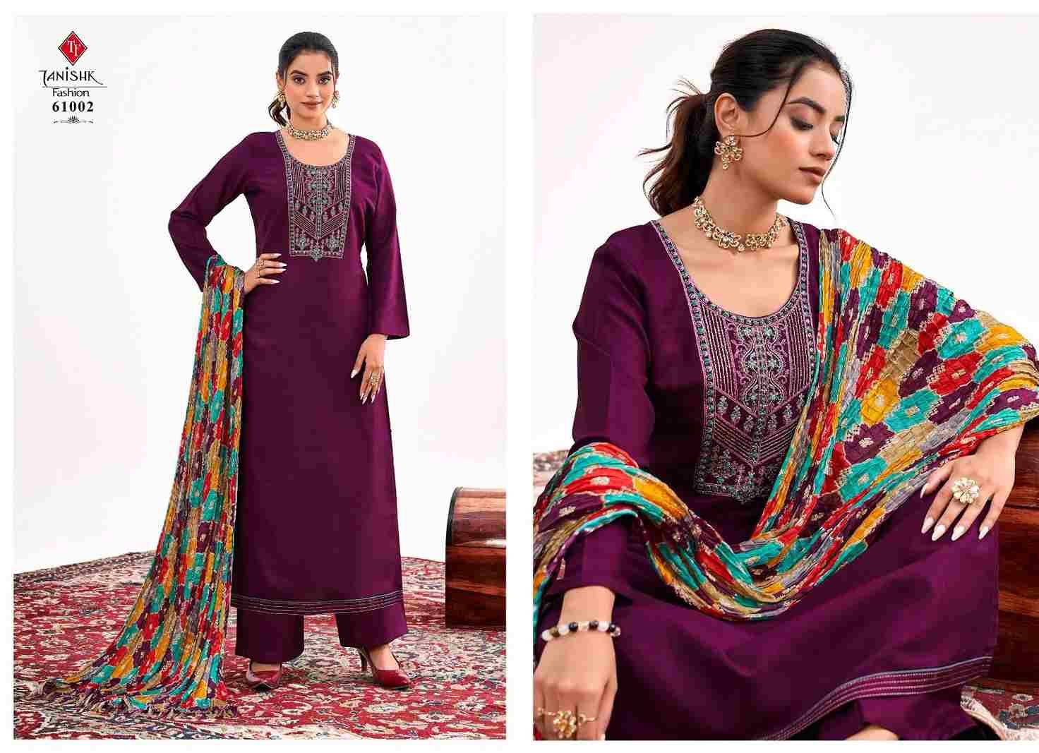 Nihar By Tanishk Fashion 61001 To 61008 Series Beautiful Festive Suits Colorful Stylish Fancy Casual Wear & Ethnic Wear Rayon Slub Print Dresses At Wholesale Price