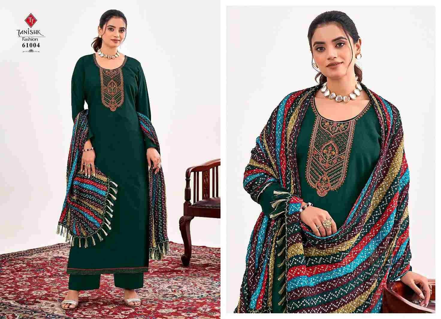 Nihar By Tanishk Fashion 61001 To 61008 Series Beautiful Festive Suits Colorful Stylish Fancy Casual Wear & Ethnic Wear Rayon Slub Print Dresses At Wholesale Price