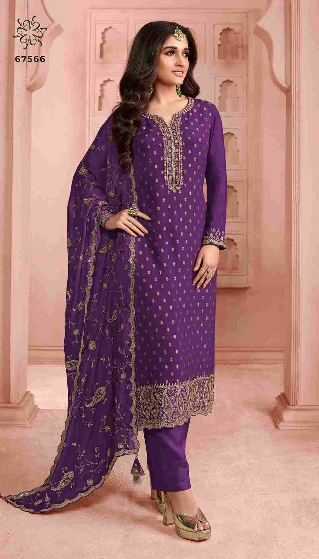 Swarnaa Colour Plus By Vinay Fashion 67561 To 67566 Series Designer Festive Suits Beautiful Fancy Colorful Stylish Party Wear & Occasional Wear Dola Jacquard Dresses At Wholesale Price