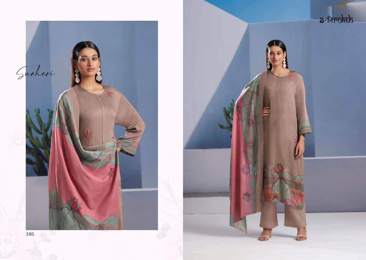 Sunheri By S-Nirukth Beautiful Festive Suits Colorful Stylish Fancy Casual Wear & Ethnic Wear Pure Cotton Lawn Print Dresses At Wholesale Price