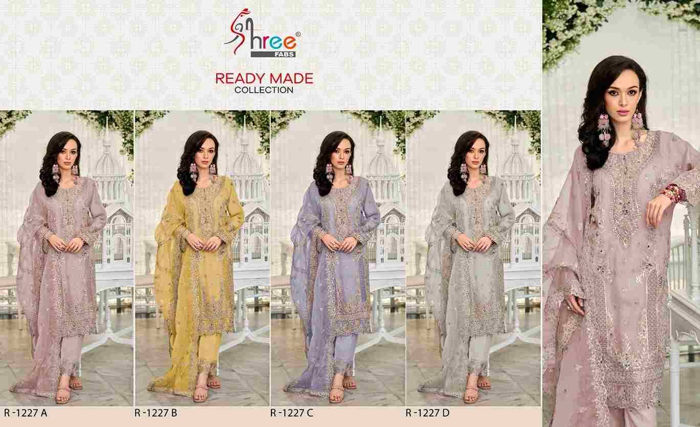 Shree Fabs Hit Design R-1227 By Shree Fabs R-1227-A To R-1227-D Series Pakistani Suits Beautiful Fancy Colorful Stylish Party Wear & Occasional Wear Organza Embroidery Dresses At Wholesale Price