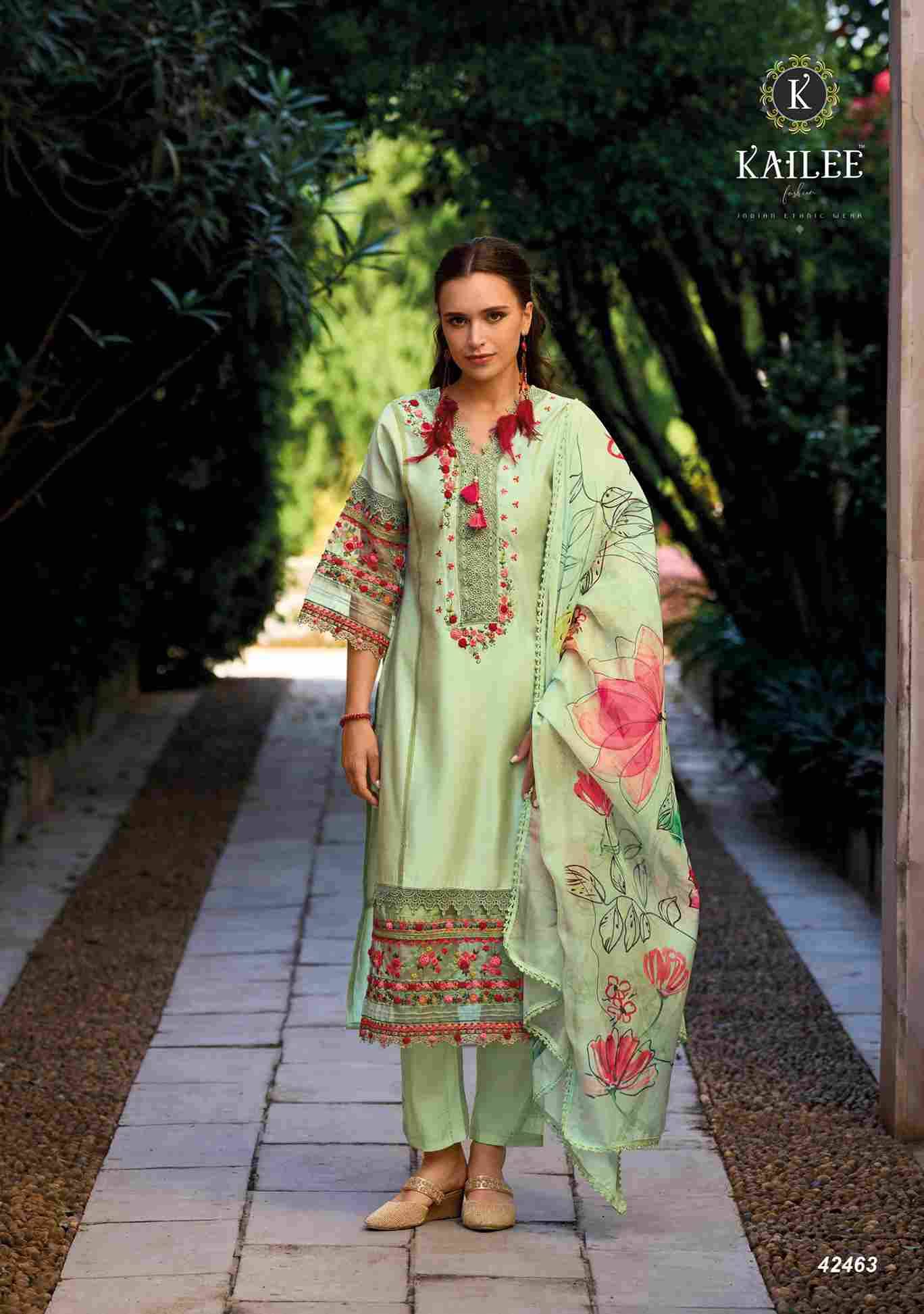 Saanj-E-Shringar By Kailee 42461 To 42466 Series Beautiful Festive Suits Stylish Fancy Colorful Party Wear & Occasional Wear Viscose Silk Dresses At Wholesale Price