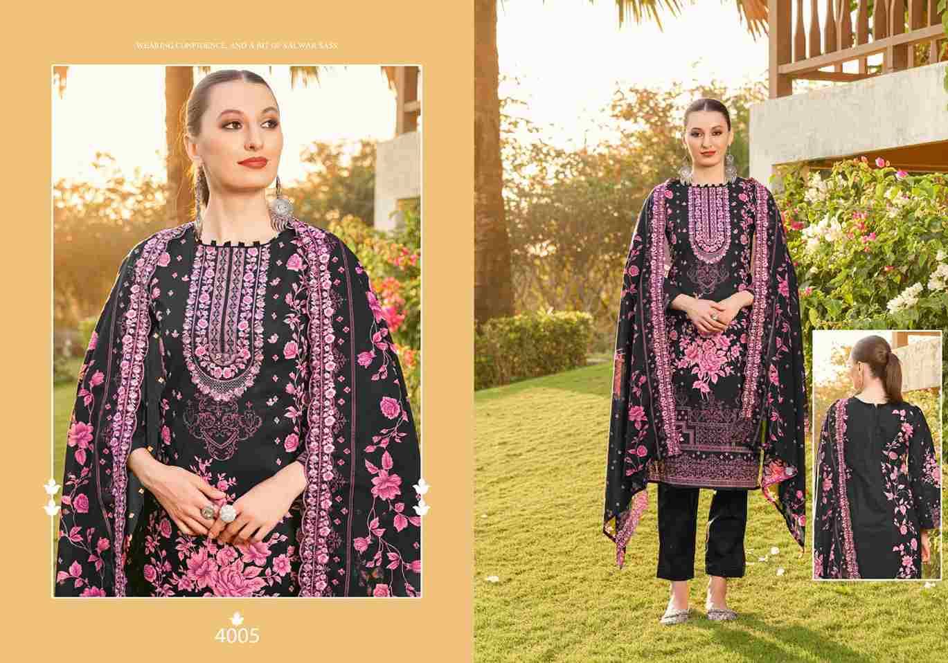 Bin Saeed Vol-4 By Majesty 4001 To 4005 Series Pakistani Suits Beautiful Fancy Colorful Stylish Party Wear & Occasional Wear Cambric Cotton With Embroidery Dresses At Wholesale Price