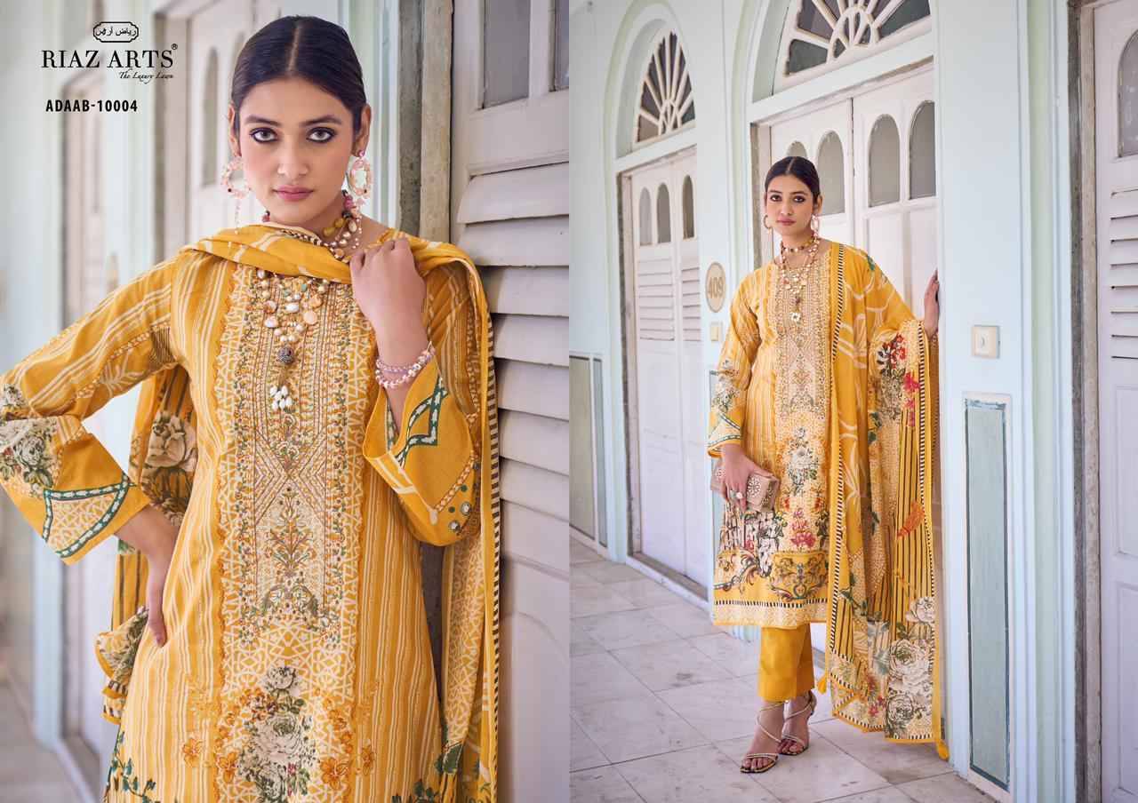 Adaab By Mumtaz Arts 10001 To 10007 Series Beautiful Stylish Festive Suits Fancy Colorful Casual Wear & Ethnic Wear & Ready To Wear Pure Lawn Cambric Print Dresses At Wholesale Price