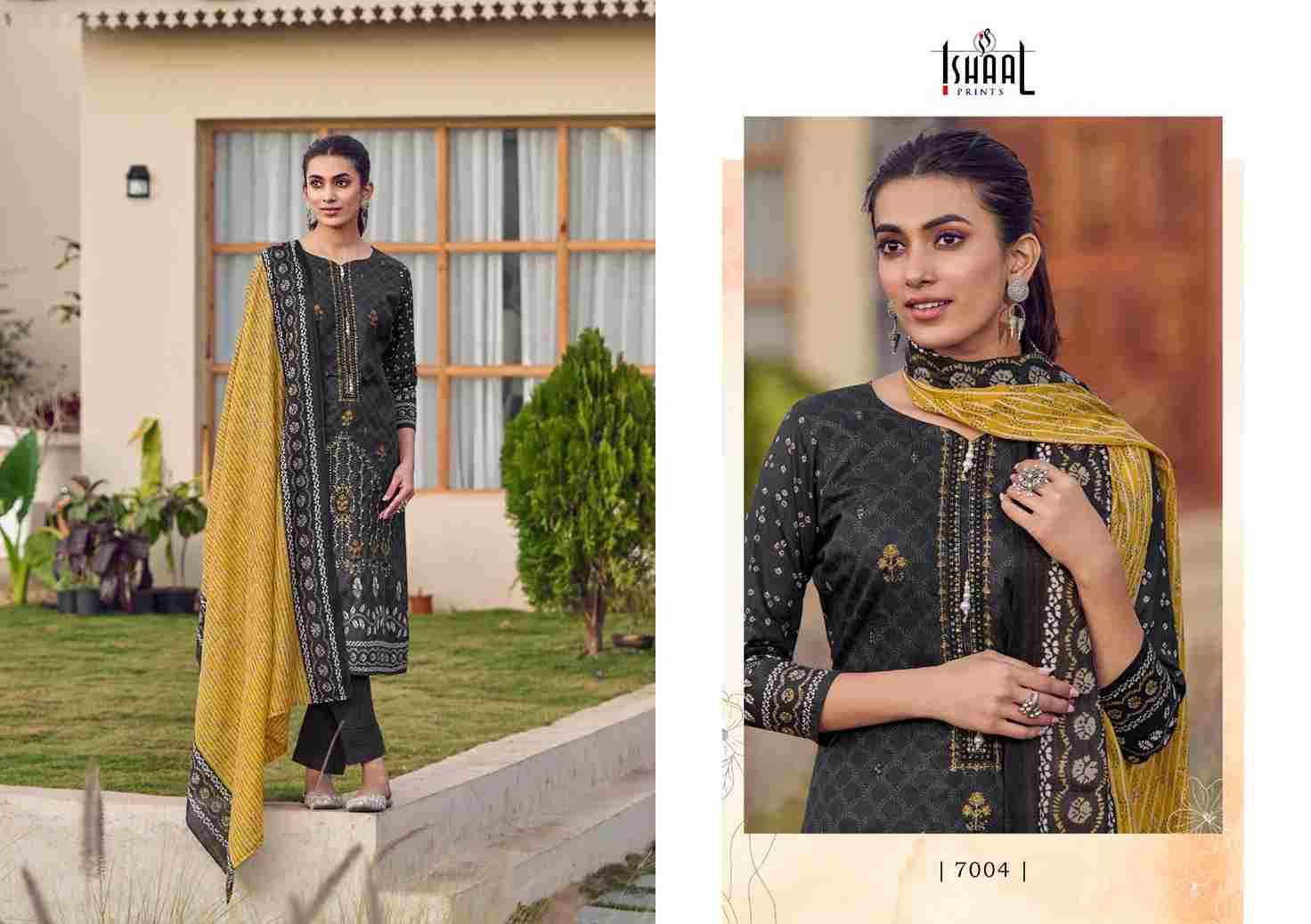Embroidered Vol-7 By Ishaal Prints 7001 To 7010 Series Beautiful Suits Colorful Stylish Fancy Casual Wear & Ethnic Wear Pure Lawn Printed Dresses At Wholesale Price