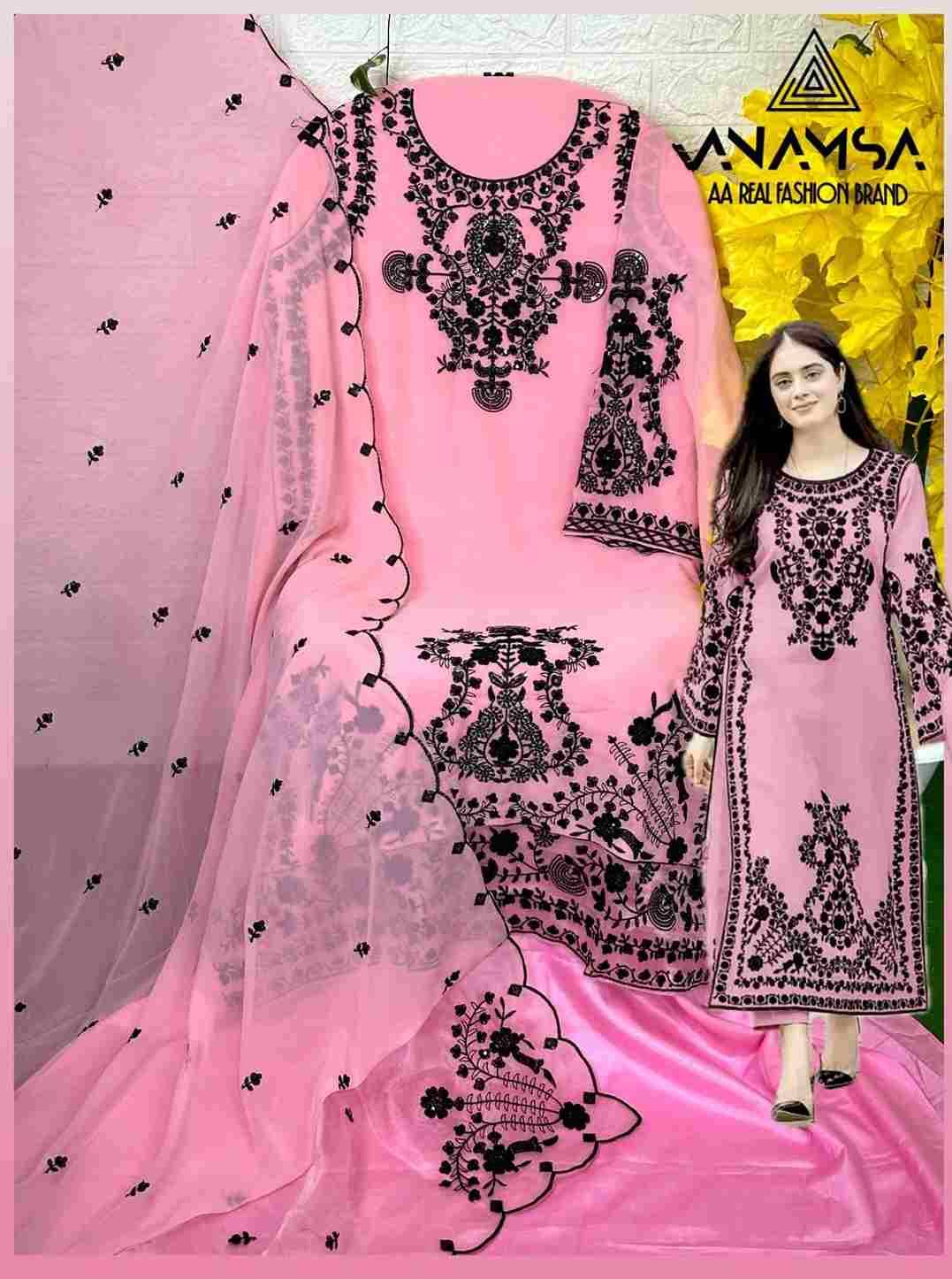 Anamsa Hit Design 247 Colours By Fashid Wholesale 247-A To 247-D Series Beautiful Pakistani Suits Colorful Stylish Fancy Casual Wear & Ethnic Wear Pure Faux Georgette Embroidered Dresses At Wholesale Price