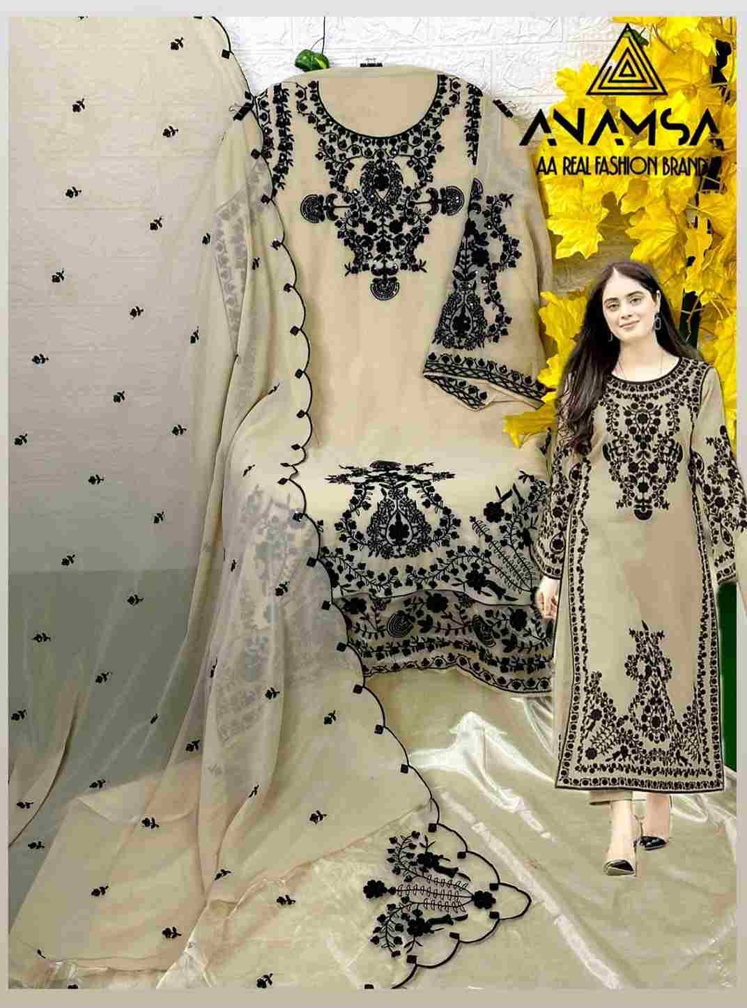 Anamsa Hit Design 247 Colours By Fashid Wholesale 247-A To 247-D Series Beautiful Pakistani Suits Colorful Stylish Fancy Casual Wear & Ethnic Wear Pure Faux Georgette Embroidered Dresses At Wholesale Price