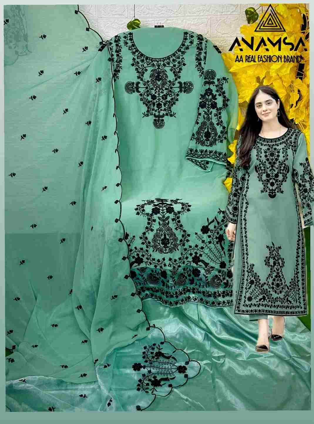 Anamsa Hit Design 247 Colours By Fashid Wholesale 247-A To 247-D Series Beautiful Pakistani Suits Colorful Stylish Fancy Casual Wear & Ethnic Wear Pure Faux Georgette Embroidered Dresses At Wholesale Price