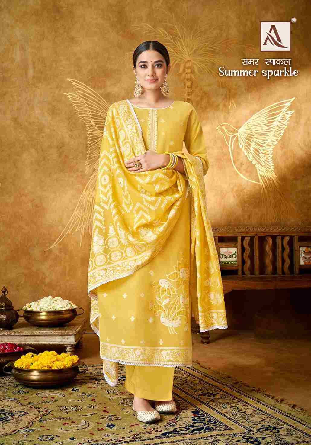 Summer Sparkle By Alok Suit 1447-001 To 1447-006 Series Indian Traditional Wear Collection Beautiful Stylish Fancy Colorful Party Wear & Wear Premium Cotton Jacquard Dress At Wholesale Price