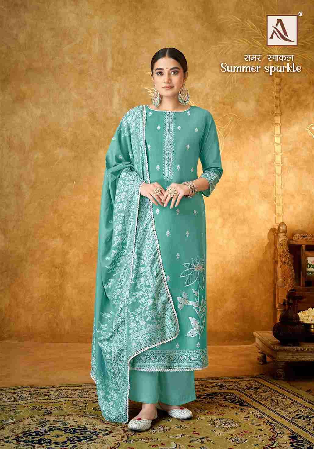 Summer Sparkle By Alok Suit 1447-001 To 1447-006 Series Indian Traditional Wear Collection Beautiful Stylish Fancy Colorful Party Wear & Wear Premium Cotton Jacquard Dress At Wholesale Price