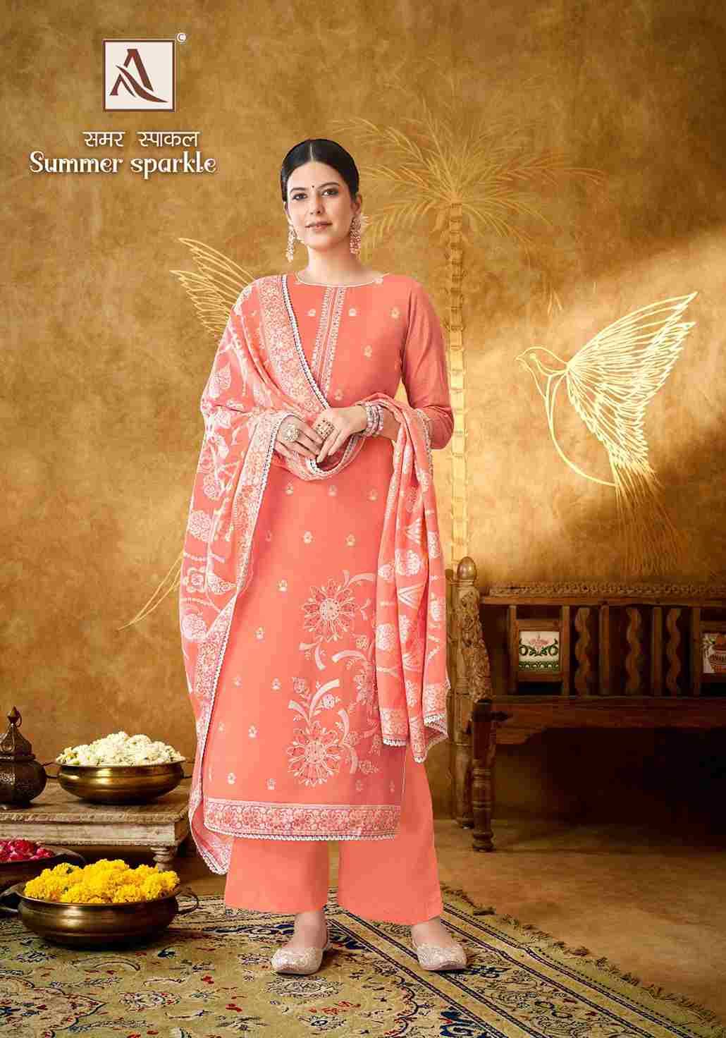 Summer Sparkle By Alok Suit 1447-001 To 1447-006 Series Indian Traditional Wear Collection Beautiful Stylish Fancy Colorful Party Wear & Wear Premium Cotton Jacquard Dress At Wholesale Price