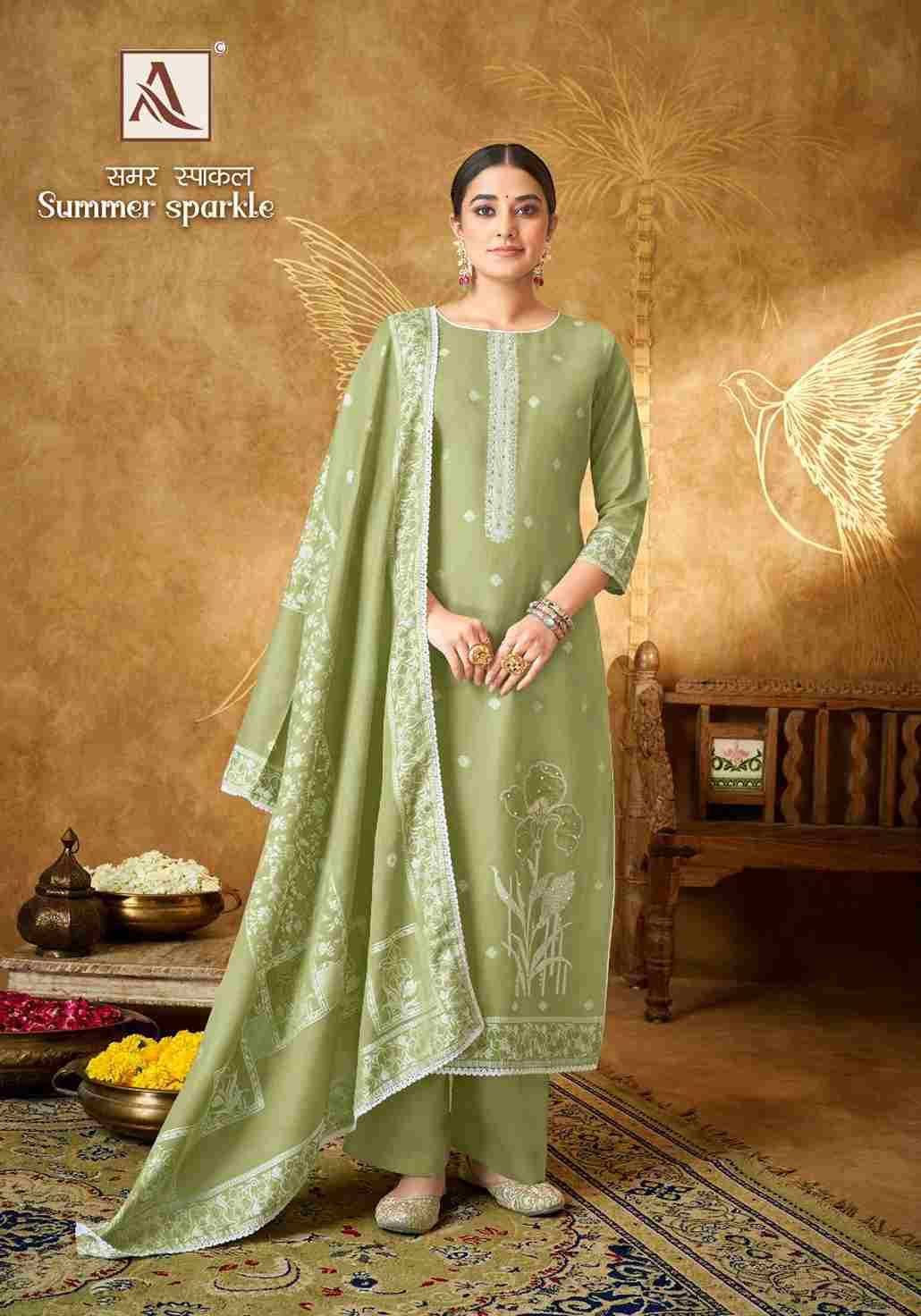 Summer Sparkle By Alok Suit 1447-001 To 1447-006 Series Indian Traditional Wear Collection Beautiful Stylish Fancy Colorful Party Wear & Wear Premium Cotton Jacquard Dress At Wholesale Price