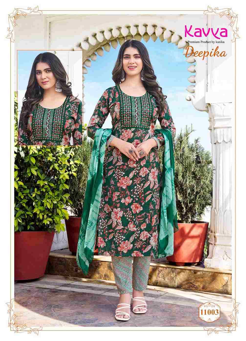 Deepika Vol-11 By Kavya 11001 To 11010 Series Beautiful Festive Suits Colorful Stylish Fancy Casual Wear & Ethnic Wear Capsule Print Dresses At Wholesale Price