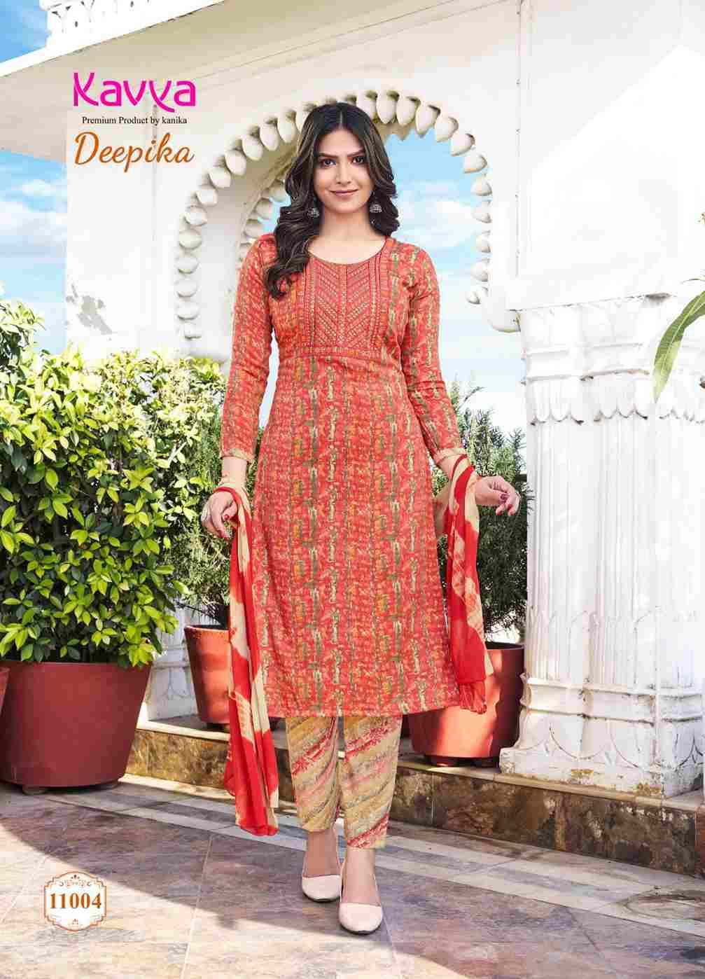 Deepika Vol-11 By Kavya 11001 To 11010 Series Beautiful Festive Suits Colorful Stylish Fancy Casual Wear & Ethnic Wear Capsule Print Dresses At Wholesale Price