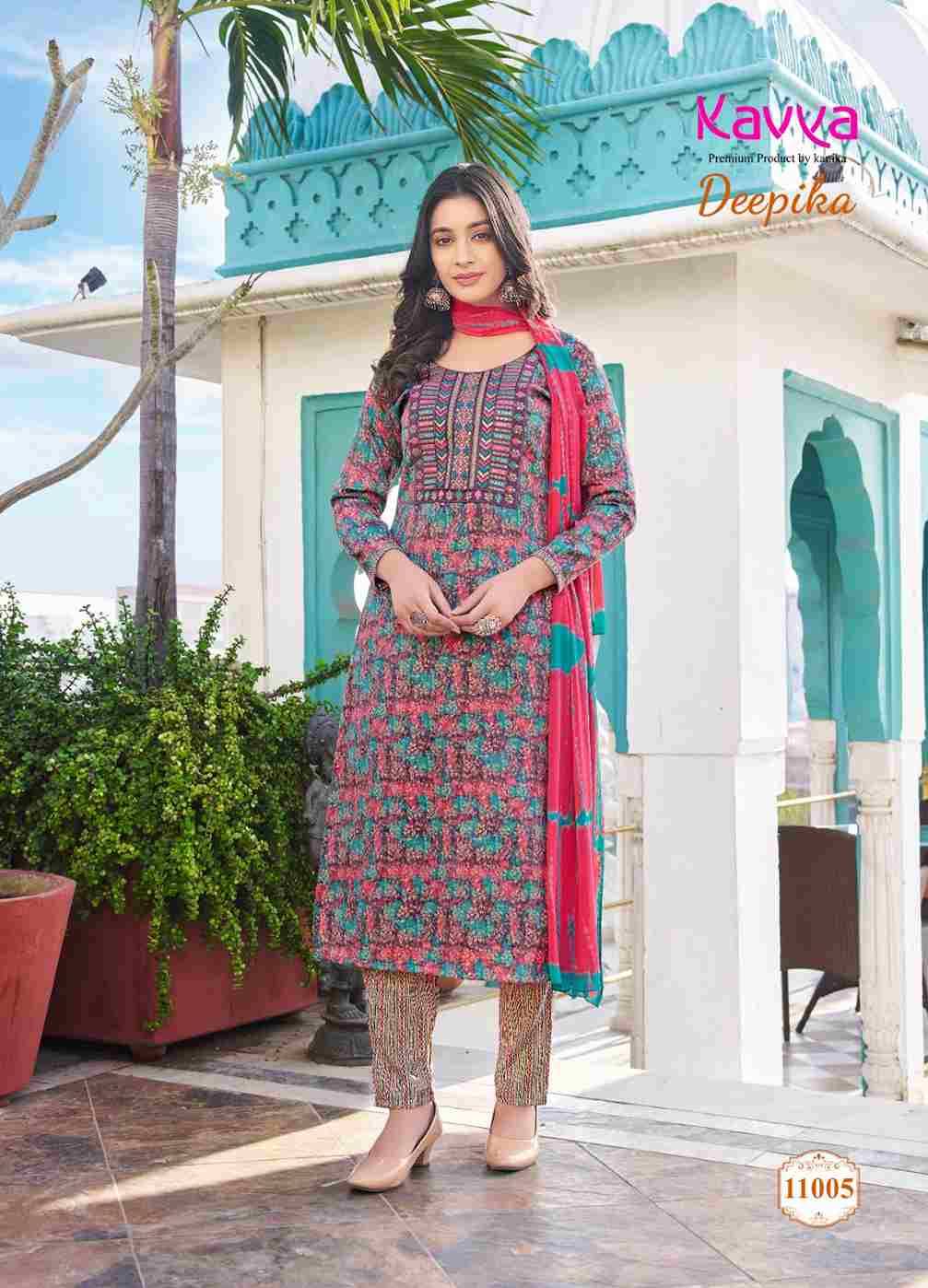 Deepika Vol-11 By Kavya 11001 To 11010 Series Beautiful Festive Suits Colorful Stylish Fancy Casual Wear & Ethnic Wear Capsule Print Dresses At Wholesale Price