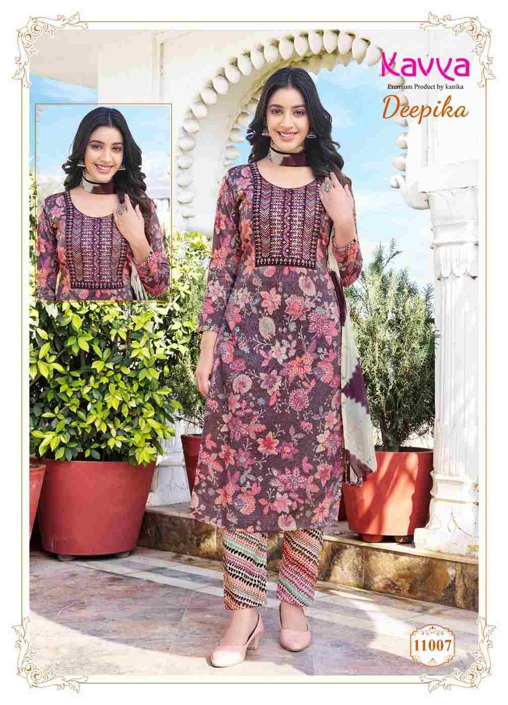 Deepika Vol-11 By Kavya 11001 To 11010 Series Beautiful Festive Suits Colorful Stylish Fancy Casual Wear & Ethnic Wear Capsule Print Dresses At Wholesale Price