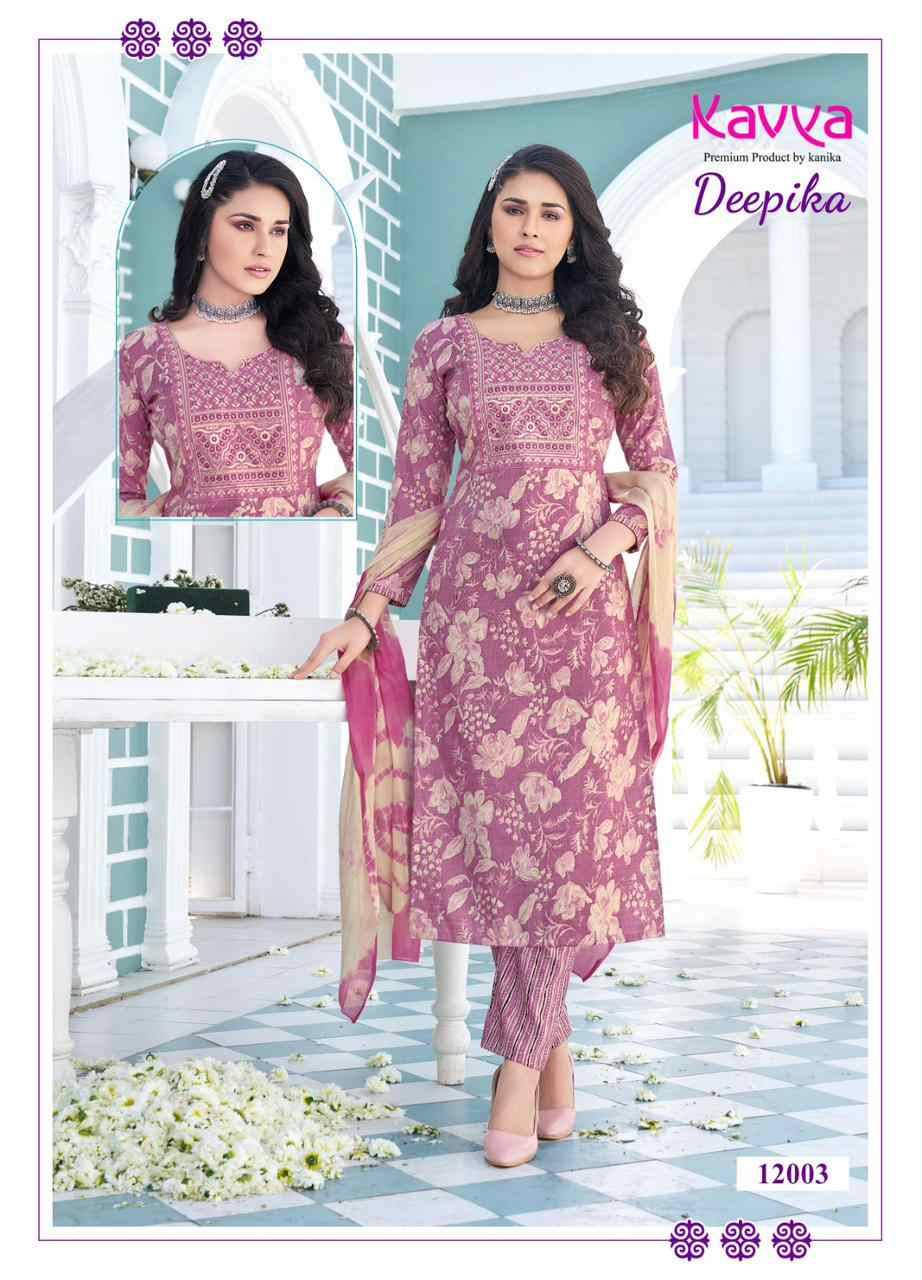 Deepika Vol-12 By Kavya 12001 To 12010 Series Beautiful Festive Suits Colorful Stylish Fancy Casual Wear & Ethnic Wear Capsule Print Dresses At Wholesale Price
