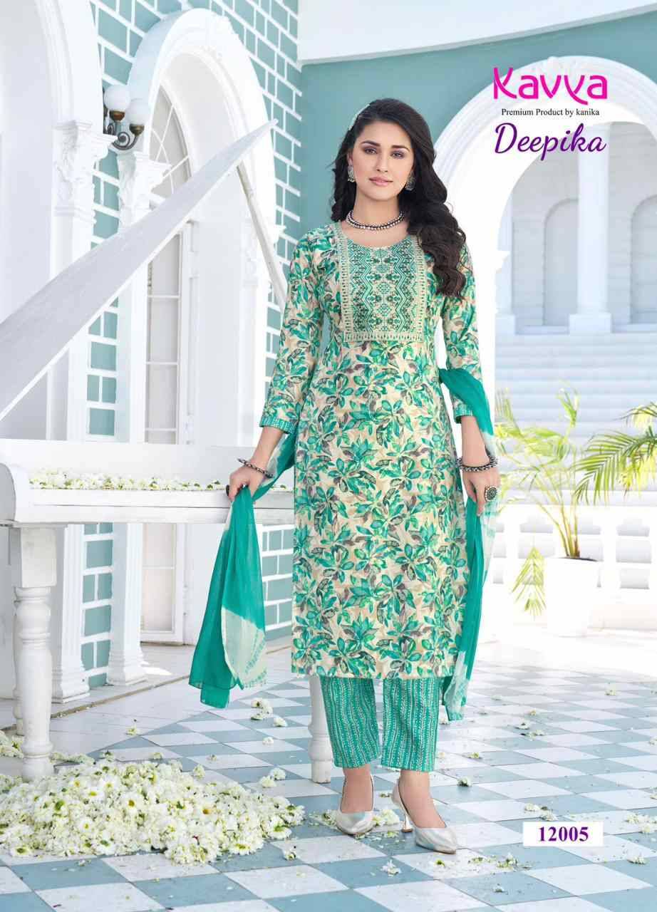 Deepika Vol-12 By Kavya 12001 To 12010 Series Beautiful Festive Suits Colorful Stylish Fancy Casual Wear & Ethnic Wear Capsule Print Dresses At Wholesale Price