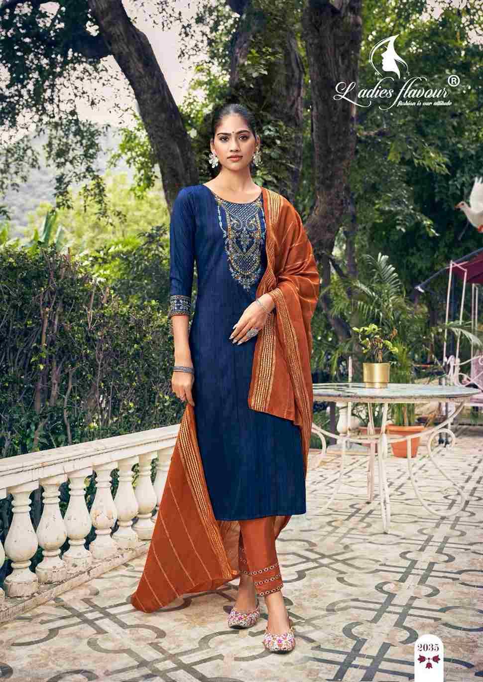 Parampara Vol-2 By Ladies Flavour 2031 To 2036 Series Beautiful Festive Suits Colorful Stylish Fancy Casual Wear & Ethnic Wear Chinnon Dresses At Wholesale Price
