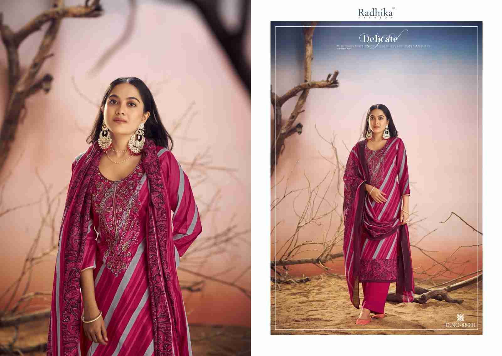 Cinderella Vol-2 By Radhika Fashion 85001 To 85006 Designer Festive Suits Collection Beautiful Stylish Fancy Colorful Party Wear & Occasional Wear Jam Cotton Print With Work Dresses At Wholesale Price