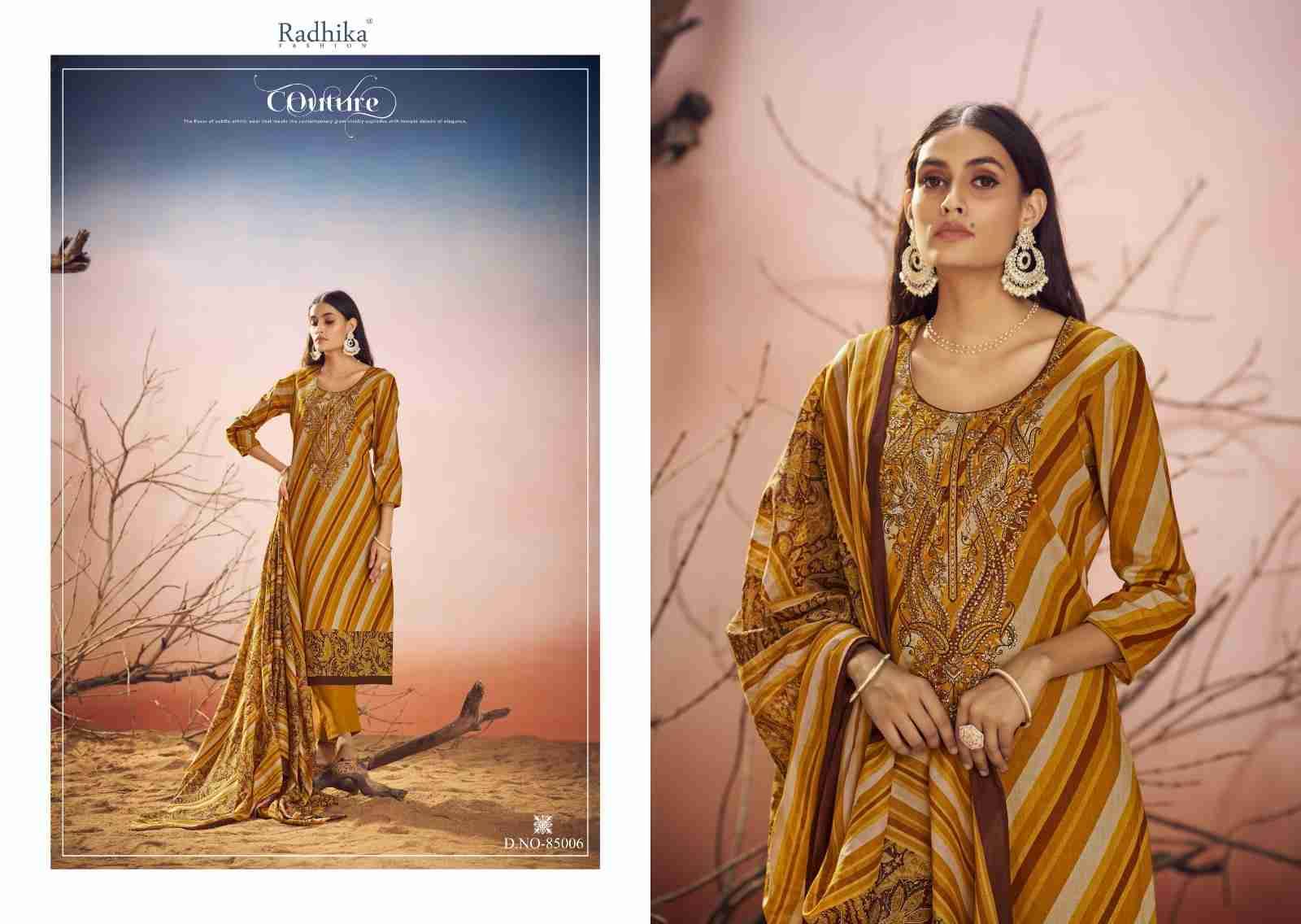 Cinderella Vol-2 By Radhika Fashion 85001 To 85006 Designer Festive Suits Collection Beautiful Stylish Fancy Colorful Party Wear & Occasional Wear Jam Cotton Print With Work Dresses At Wholesale Price