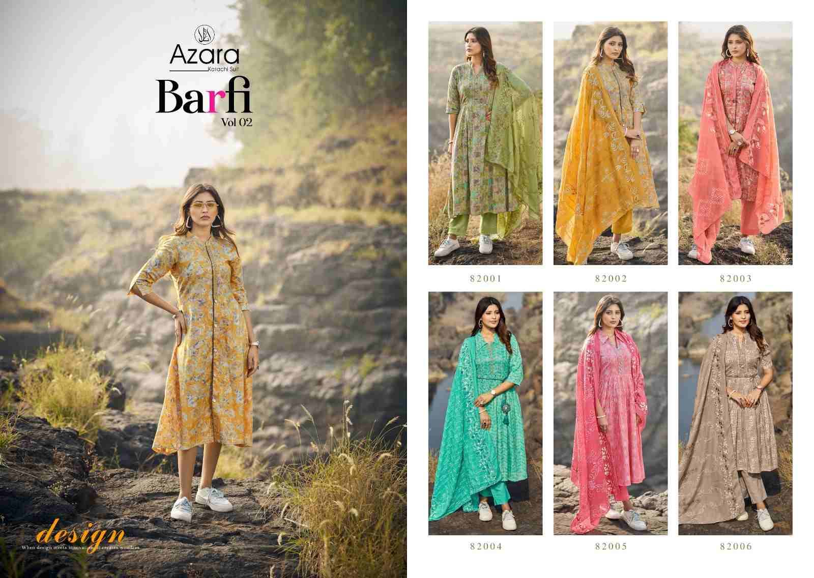 Barfi Vol-2 By Radhika Fashion 82001 To 82006 Series Beautiful Stylish Festive Suits Fancy Colorful Casual Wear & Ethnic Wear & Ready To Wear Cotton Print Dresses At Wholesale Price