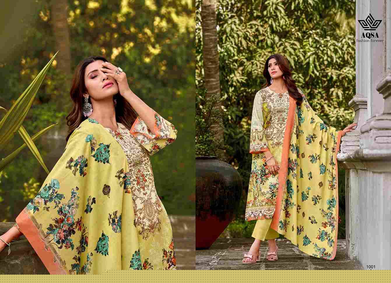 Miraya By Aqsa 1001 To 1006 Series Beautiful Stylish Festive Suits Fancy Colorful Casual Wear & Ethnic Wear & Ready To Wear Pure Cambric Cotton Print Dresses At Wholesale Price