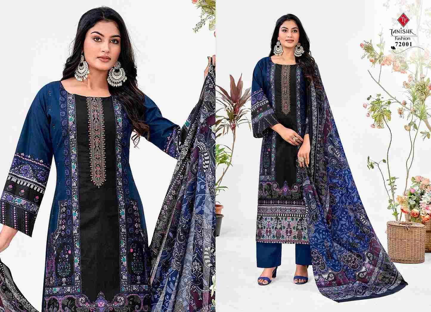 Mehraaz Vol-6 By Tanishk Fashion 72001 To 72008 Series Beautiful Festive Suits Colorful Stylish Fancy Casual Wear & Ethnic Wear Pure Cambric Cotton Print Dresses At Wholesale Price