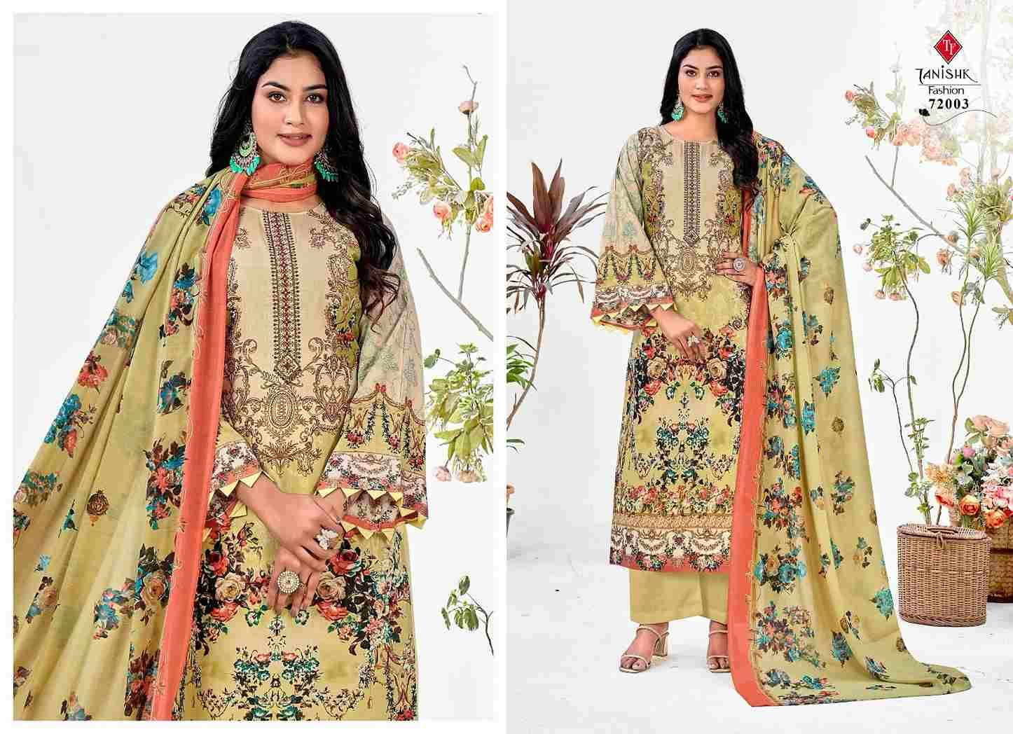 Mehraaz Vol-6 By Tanishk Fashion 72001 To 72008 Series Beautiful Festive Suits Colorful Stylish Fancy Casual Wear & Ethnic Wear Pure Cambric Cotton Print Dresses At Wholesale Price