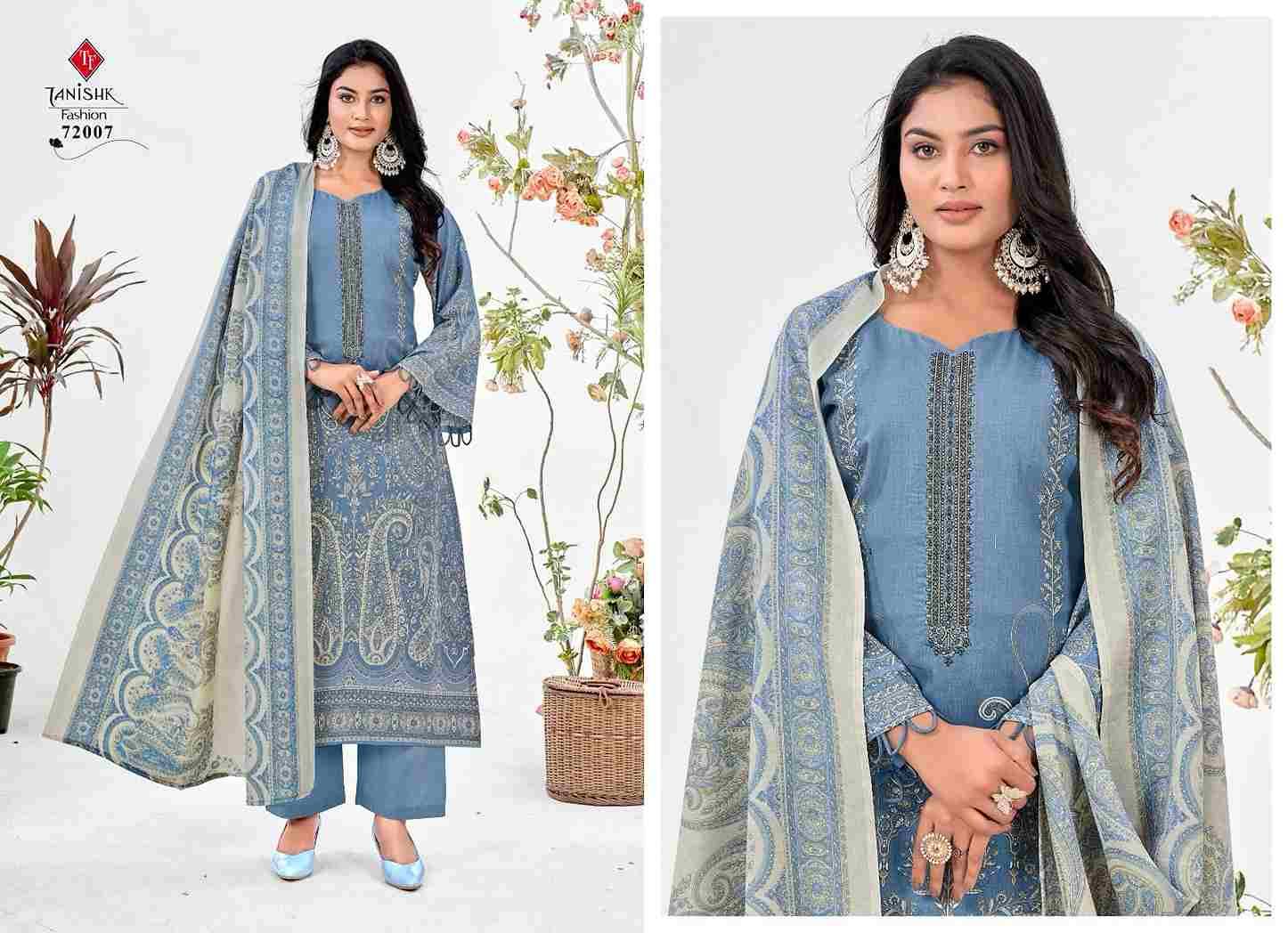 Mehraaz Vol-6 By Tanishk Fashion 72001 To 72008 Series Beautiful Festive Suits Colorful Stylish Fancy Casual Wear & Ethnic Wear Pure Cambric Cotton Print Dresses At Wholesale Price