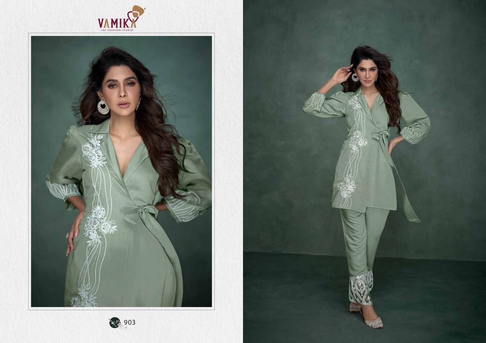 Aleena By Vamika 901 To 906 Series Designer Stylish Fancy Colorful Beautiful Casual Wear & Ethnic Wear Viscose Chanderi Co-Ord At Wholesale Price
