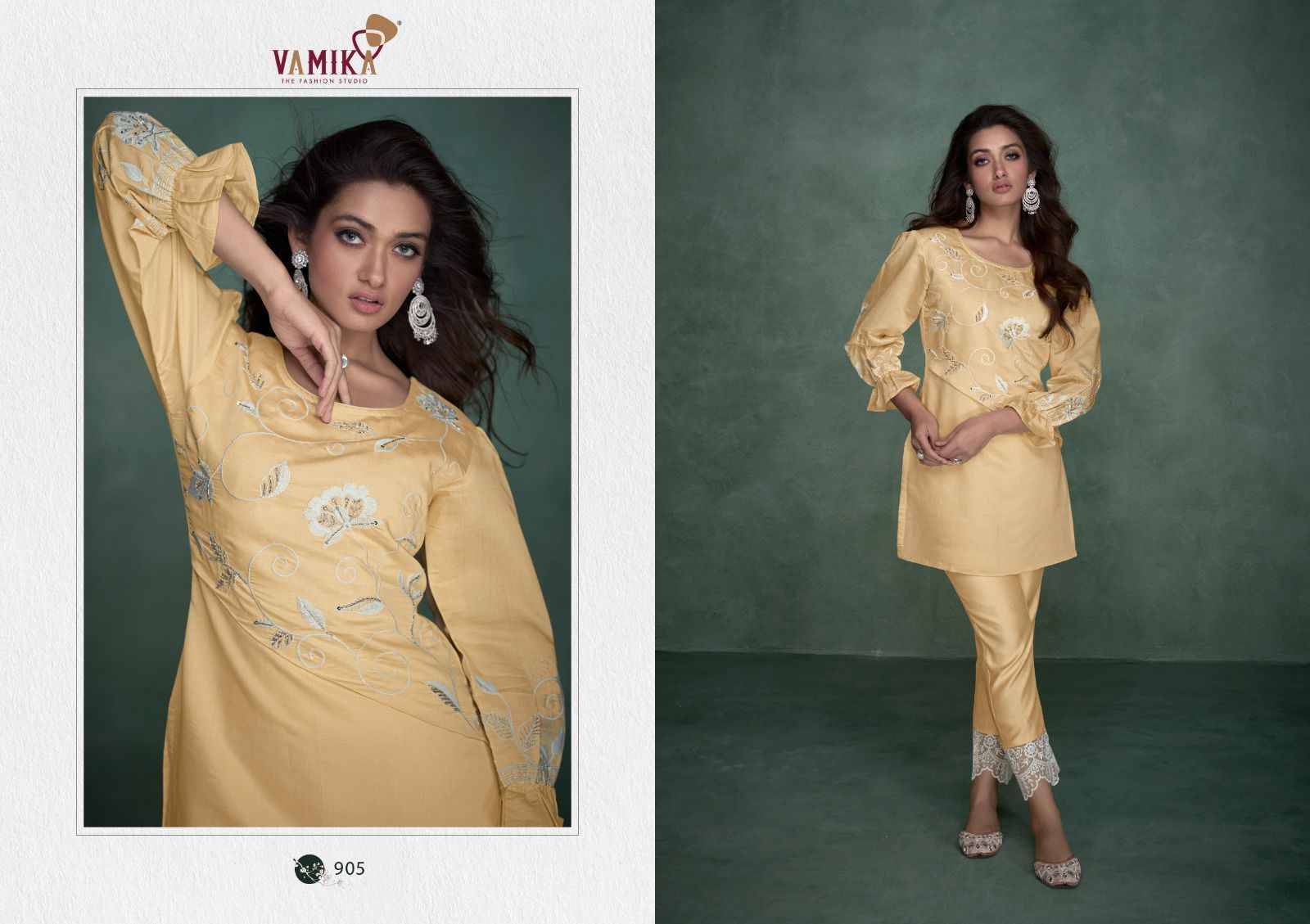 Aleena By Vamika 901 To 906 Series Designer Stylish Fancy Colorful Beautiful Casual Wear & Ethnic Wear Viscose Chanderi Co-Ord At Wholesale Price