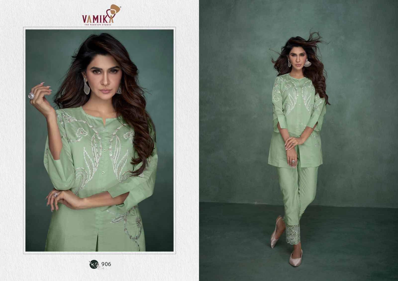 Aleena By Vamika 901 To 906 Series Designer Stylish Fancy Colorful Beautiful Casual Wear & Ethnic Wear Viscose Chanderi Co-Ord At Wholesale Price