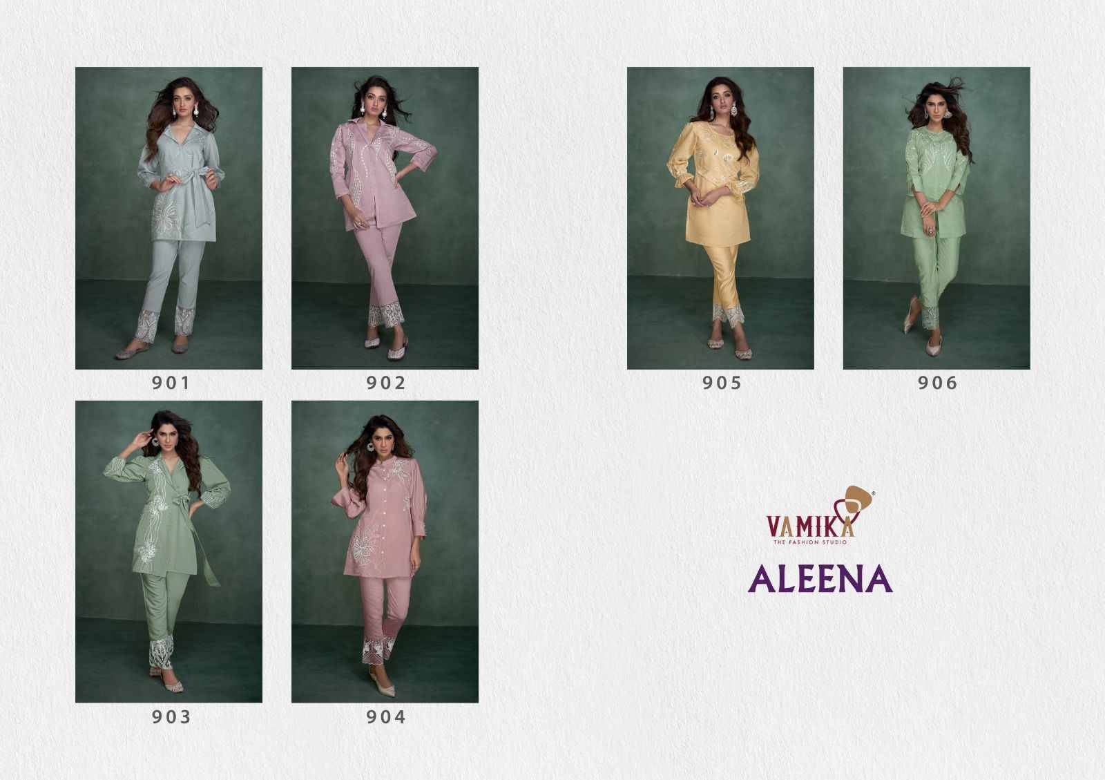 Aleena By Vamika 901 To 906 Series Designer Stylish Fancy Colorful Beautiful Casual Wear & Ethnic Wear Viscose Chanderi Co-Ord At Wholesale Price