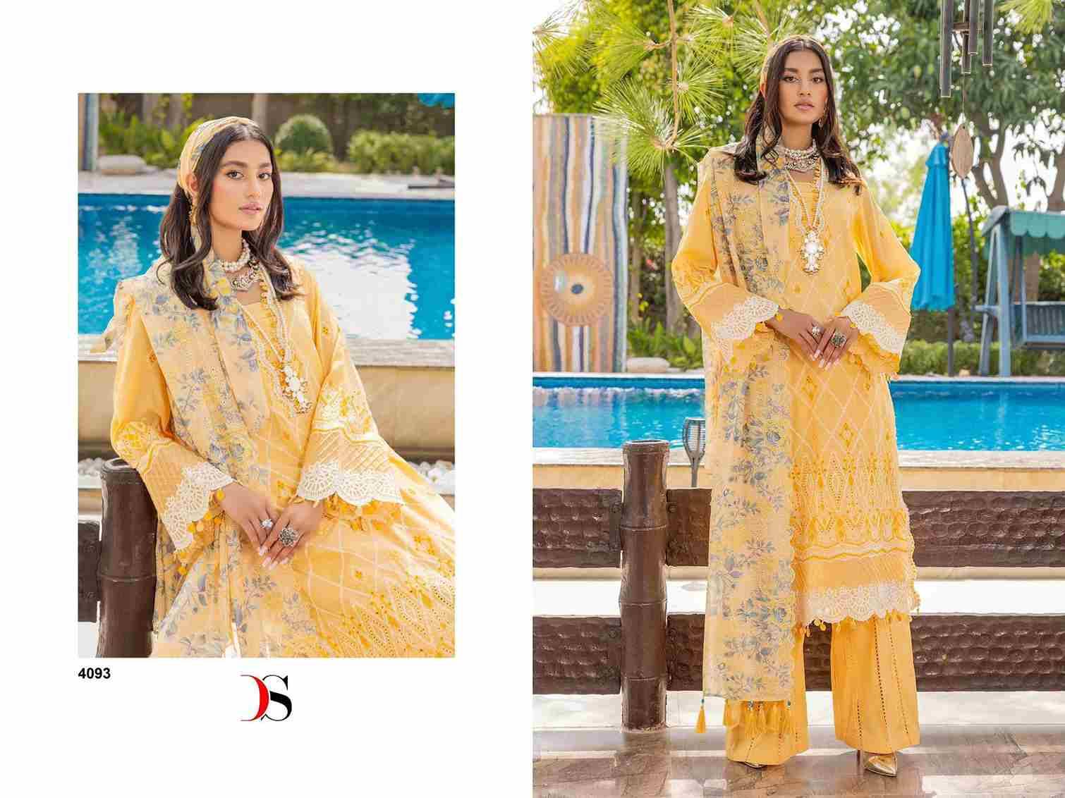 Adans Libas Inlays-24 By Deepsy Suits 4091 To 4094 Series Designer Pakistani Suits Beautiful Stylish Fancy Colorful Party Wear & Occasional Wear Pure Cotton Dresses At Wholesale Price