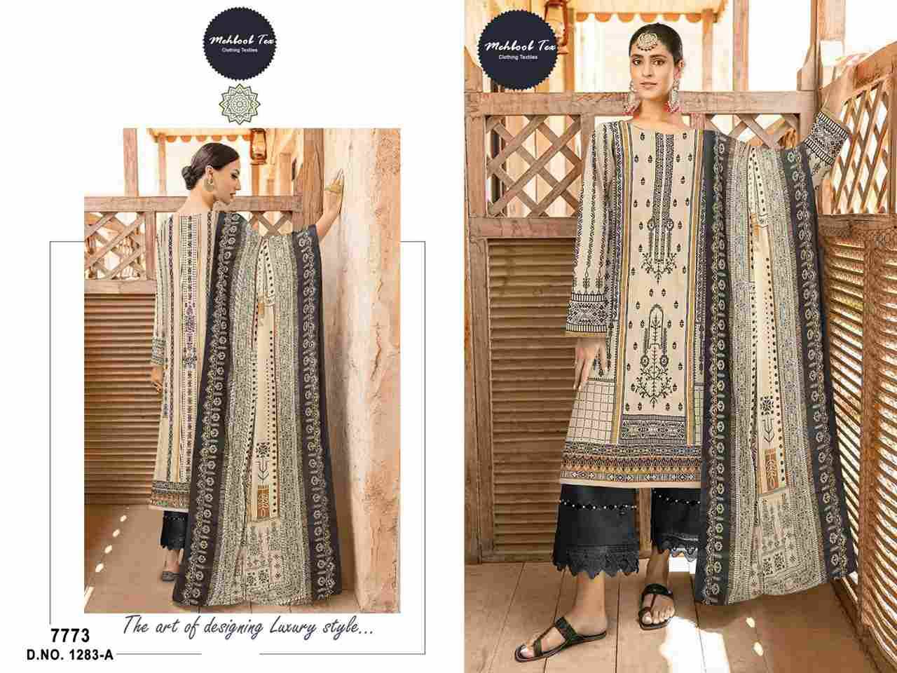 Mehboob Tex 1283 Colours By Mehboob Tex 1283-A To 1283-C Series Beautiful Festive Suits Colorful Stylish Fancy Casual Wear & Ethnic Wear Pure Cotton Embroidered Dresses At Wholesale Price