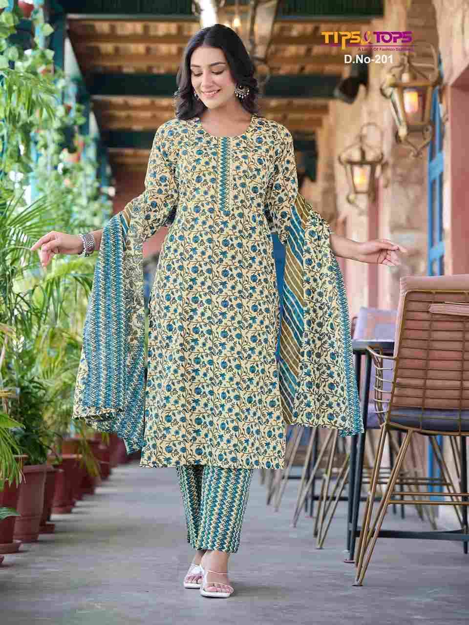 Summer Fashion Vol-2 By Tips And Tops 201 To 206 Series Beautiful Stylish Suits Fancy Colorful Casual Wear & Ethnic Wear & Ready To Wear Cotton Print Dresses At Wholesale Price