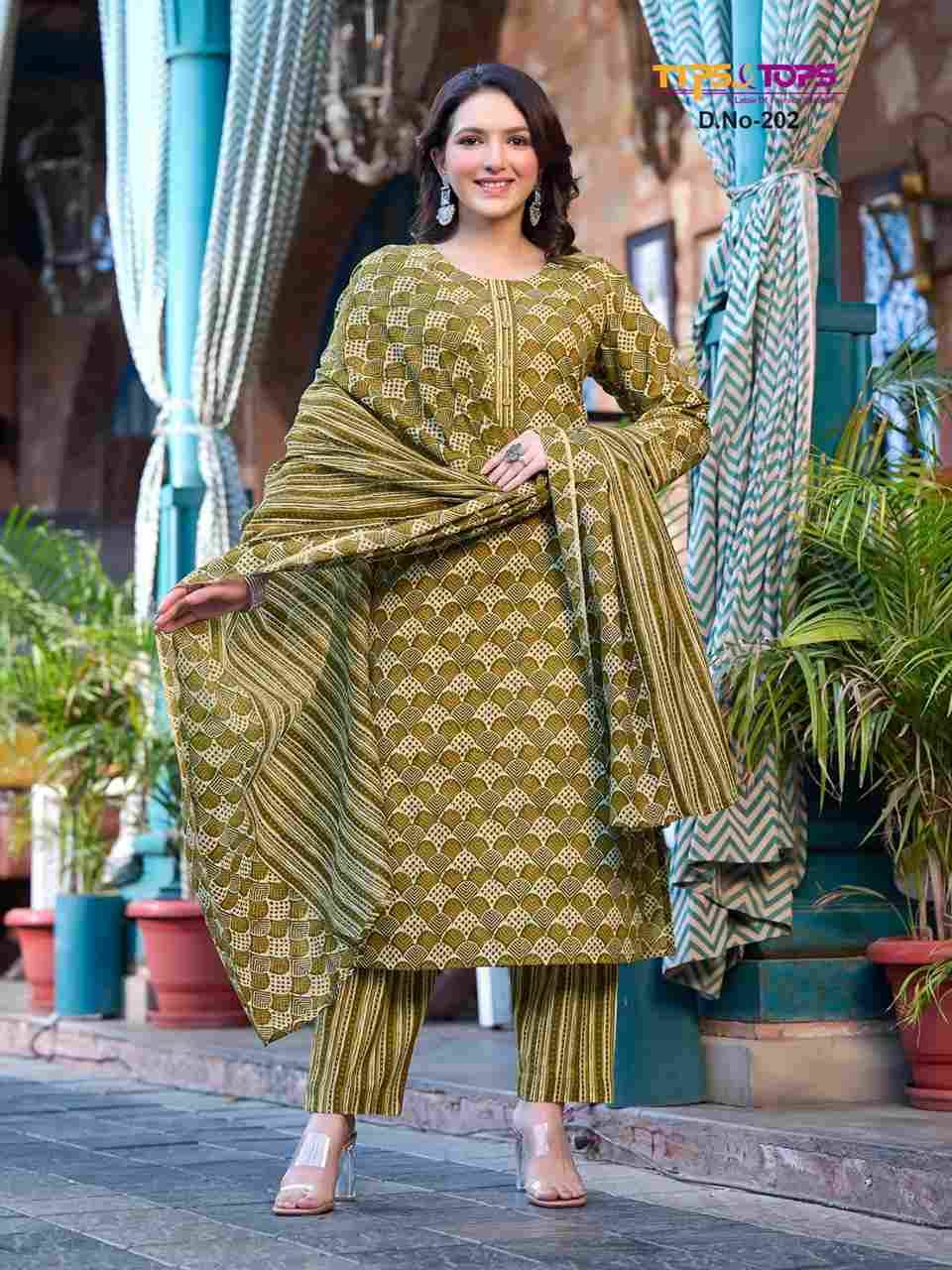 Summer Fashion Vol-2 By Tips And Tops 201 To 206 Series Beautiful Stylish Suits Fancy Colorful Casual Wear & Ethnic Wear & Ready To Wear Cotton Print Dresses At Wholesale Price