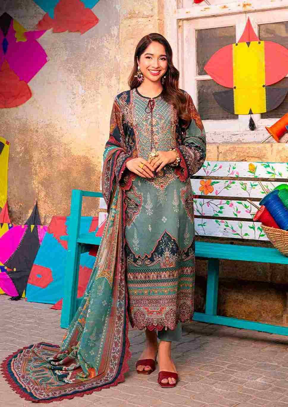 Ramsha Vol-2 By Hala 2001 To 2006 Series Beautiful Festive Suits Stylish Fancy Colorful Casual Wear & Ethnic Wear Pure Cotton Digital Print Dresses At Wholesale Price